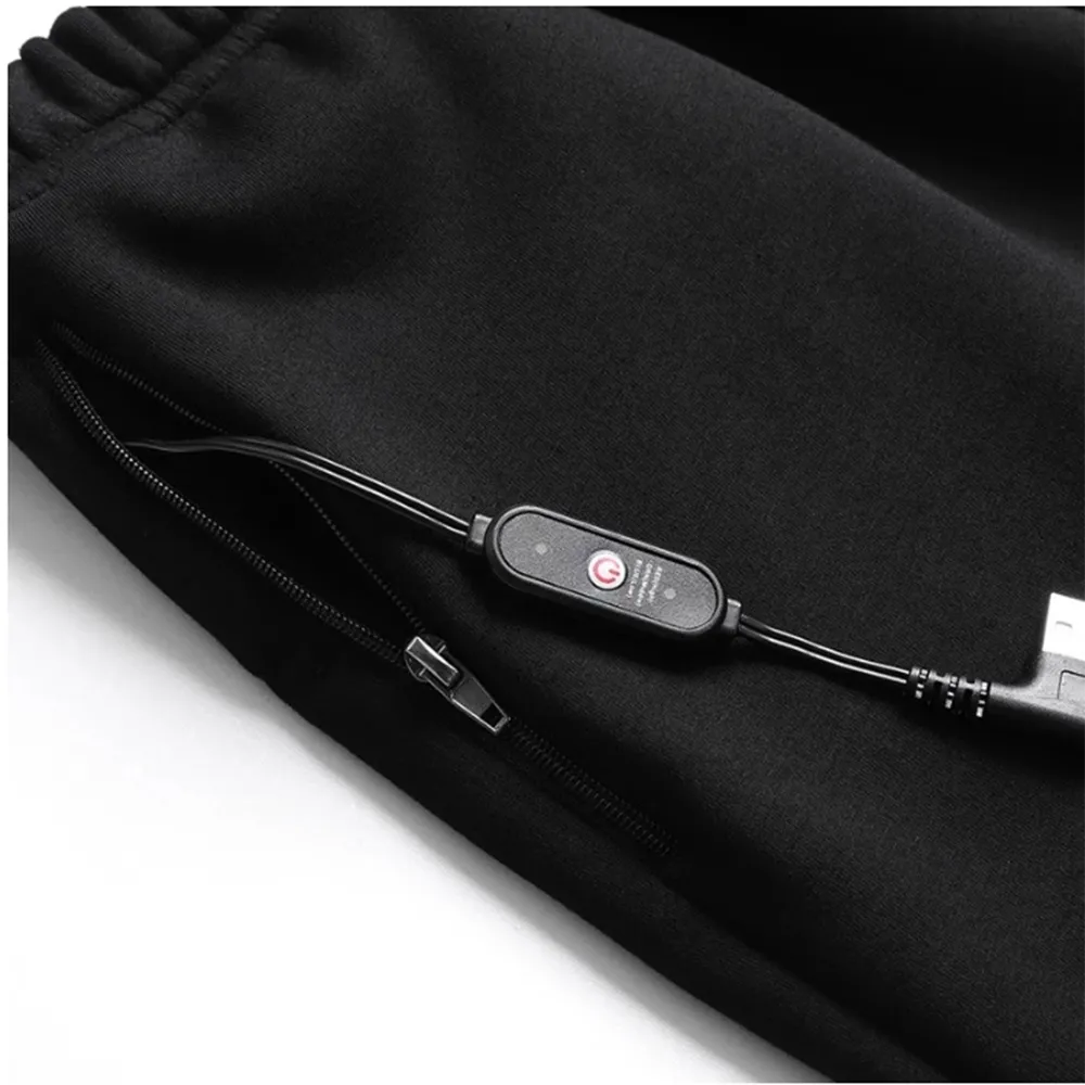 30-50 86-122 Men Women Electric Heated Underclothes Set Shirt   Trouser Velvet Lined Underwear Winter Warm Heating Clothing Thermal Outdoor Hiking Skiing Motorcycle Cycling Tops Pants Suit