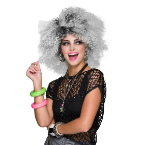 80s Pop Icon Two Tone Grey Tina Turner Wig