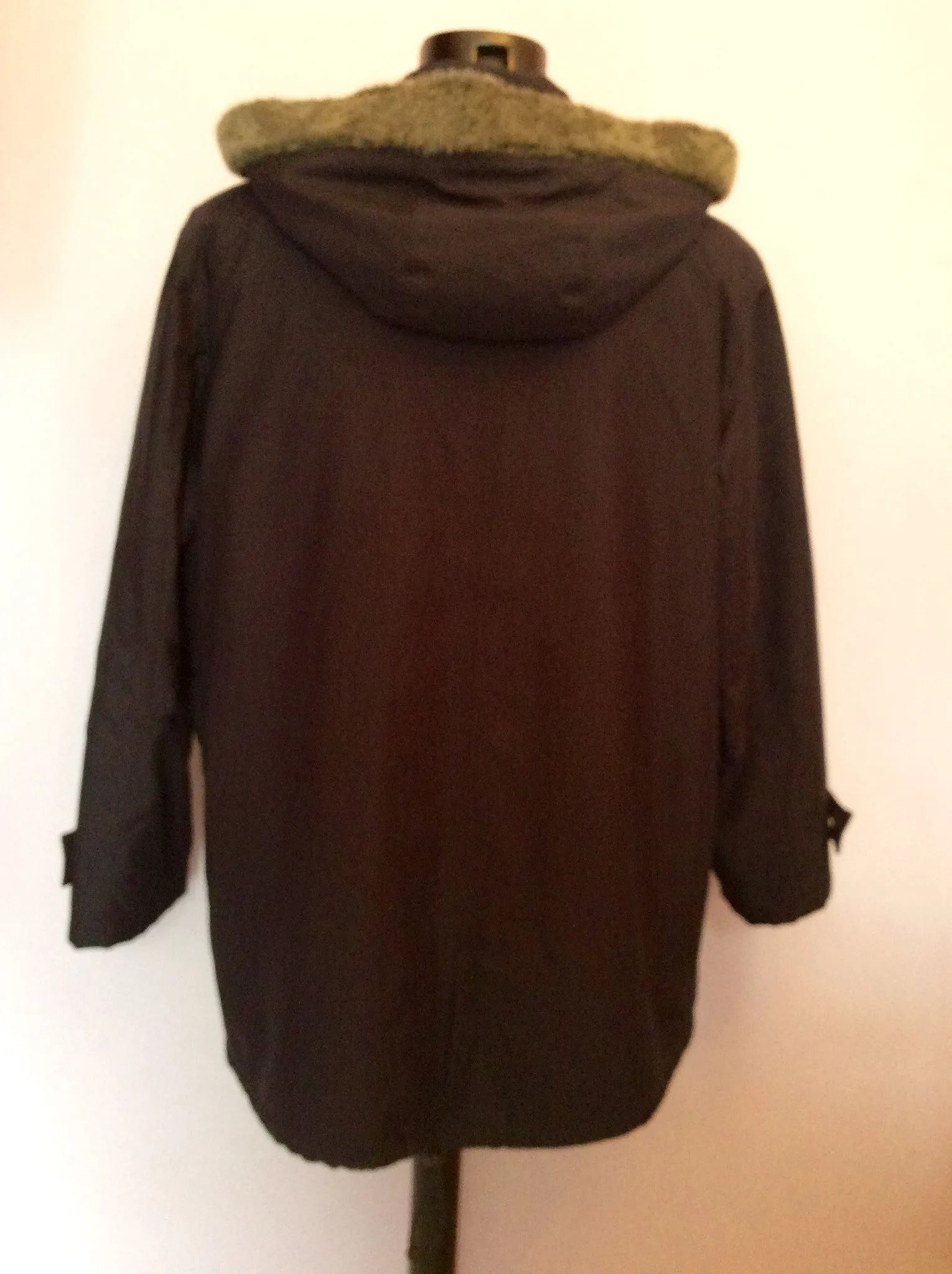 Aquascutum Dark Blue Detachable Hood & Lining Jacket Size M