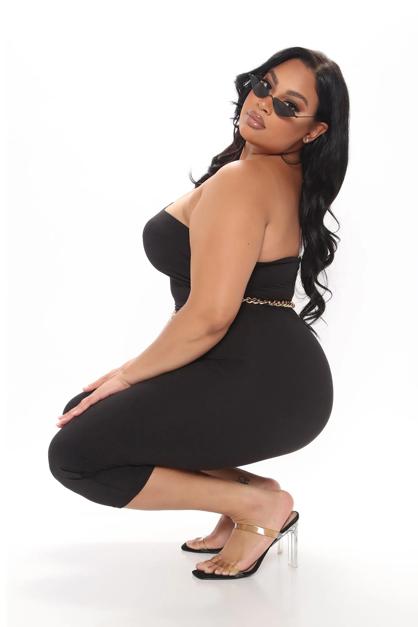 Baesic Crop Jumpsuit - Black