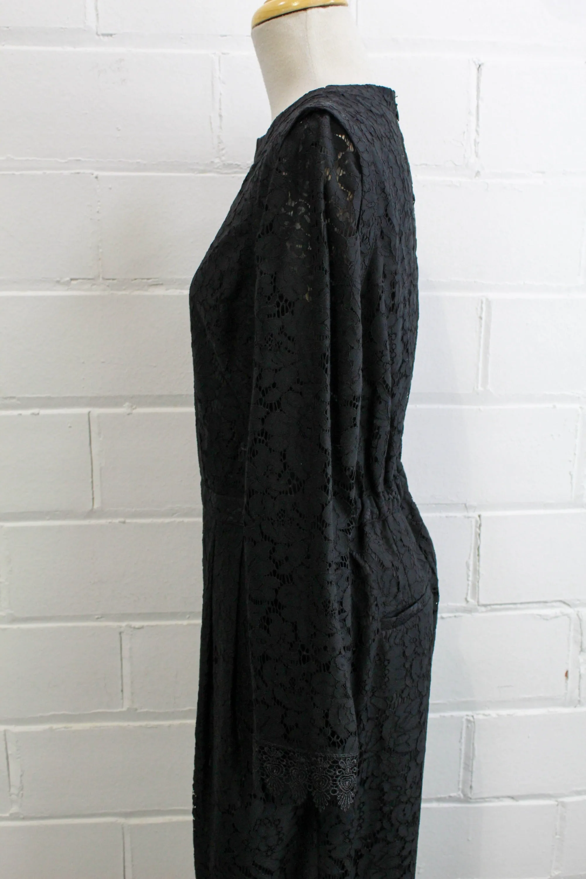 Black Lace Jumpsuit, Medium