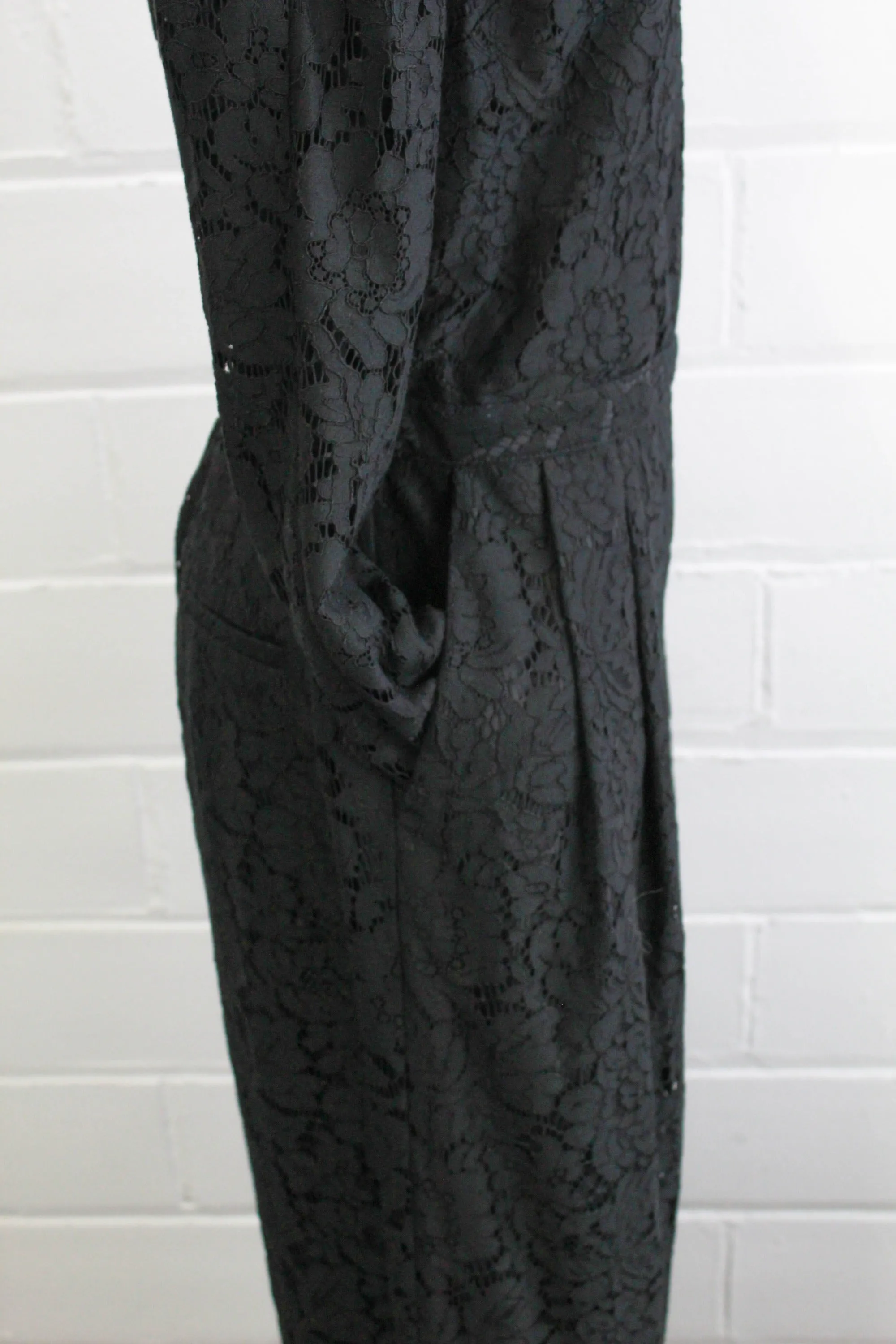 Black Lace Jumpsuit, Medium