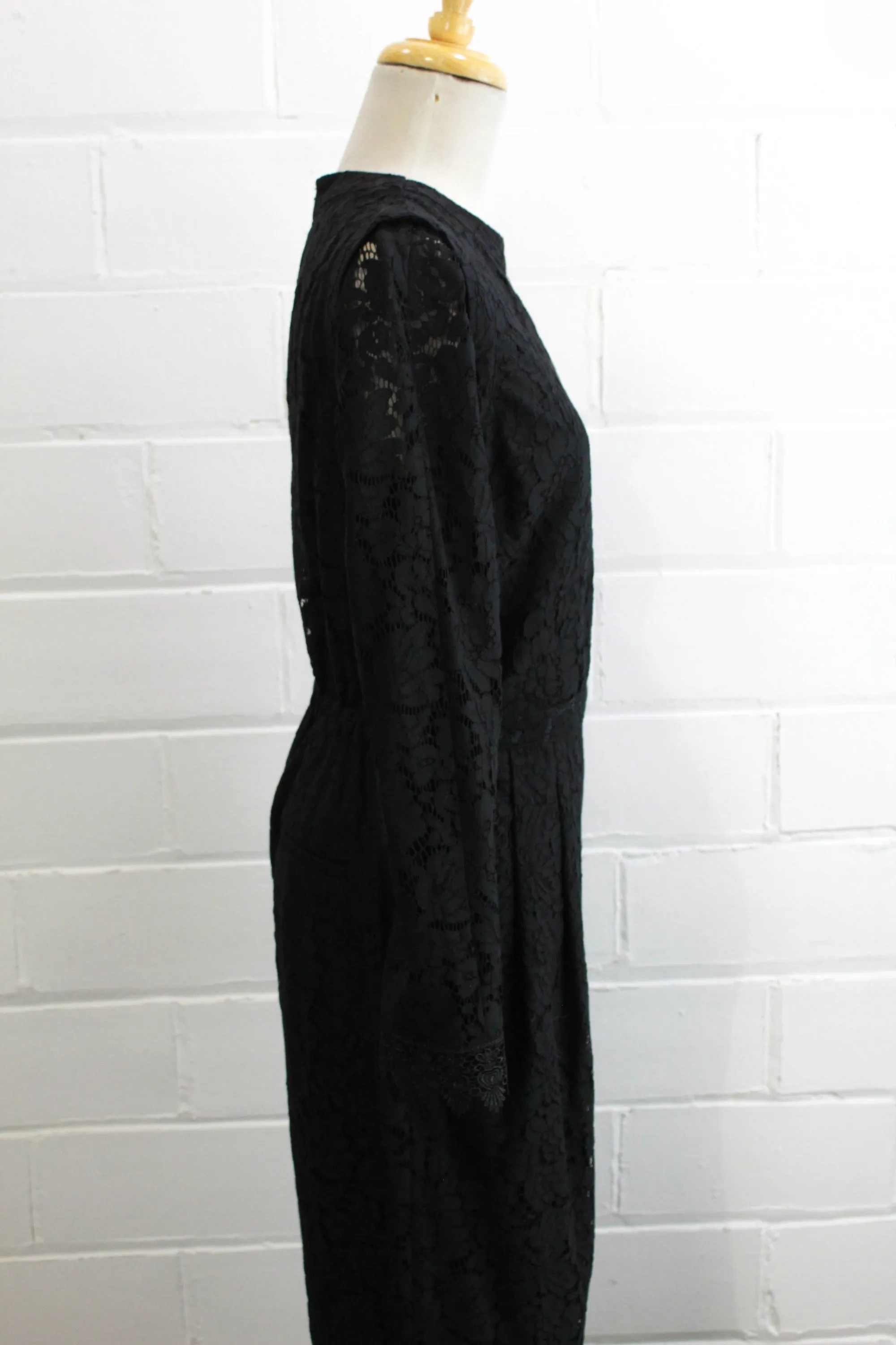 Black Lace Jumpsuit, Medium