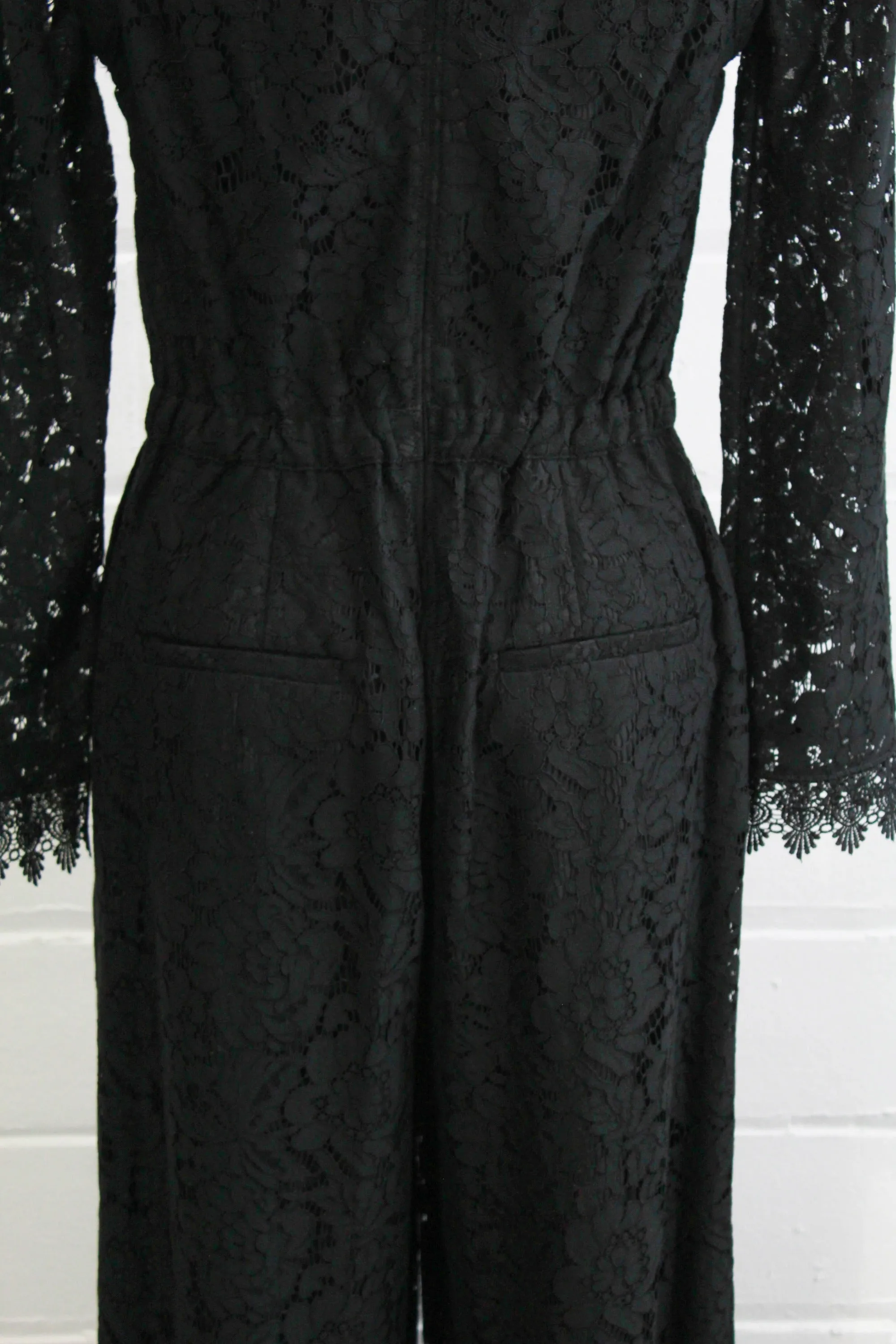 Black Lace Jumpsuit, Medium