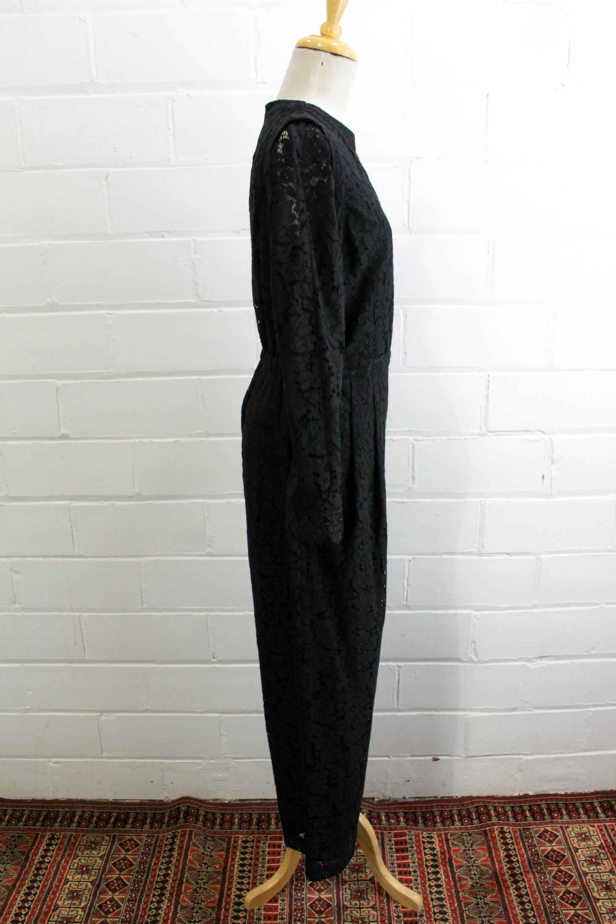 Black Lace Jumpsuit, Medium