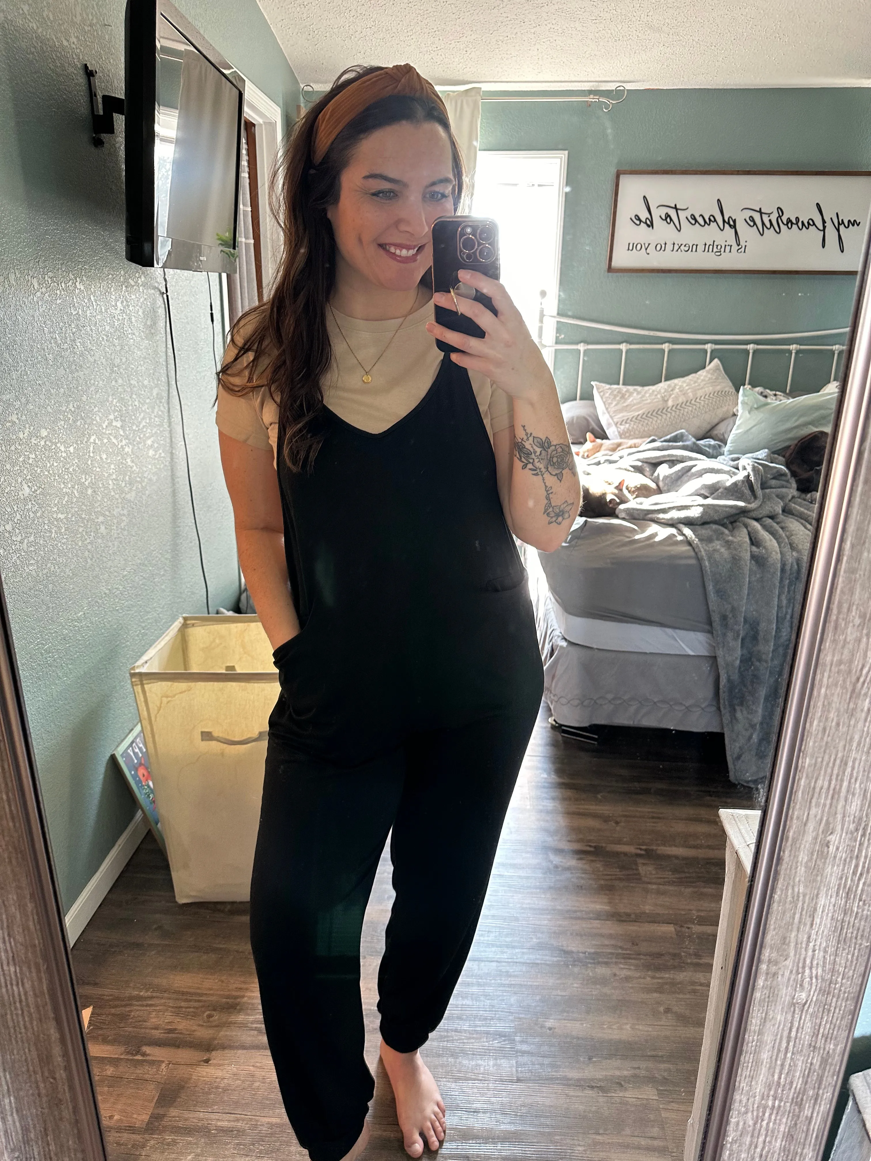 Black Sleeveless Jumpsuit - Plus