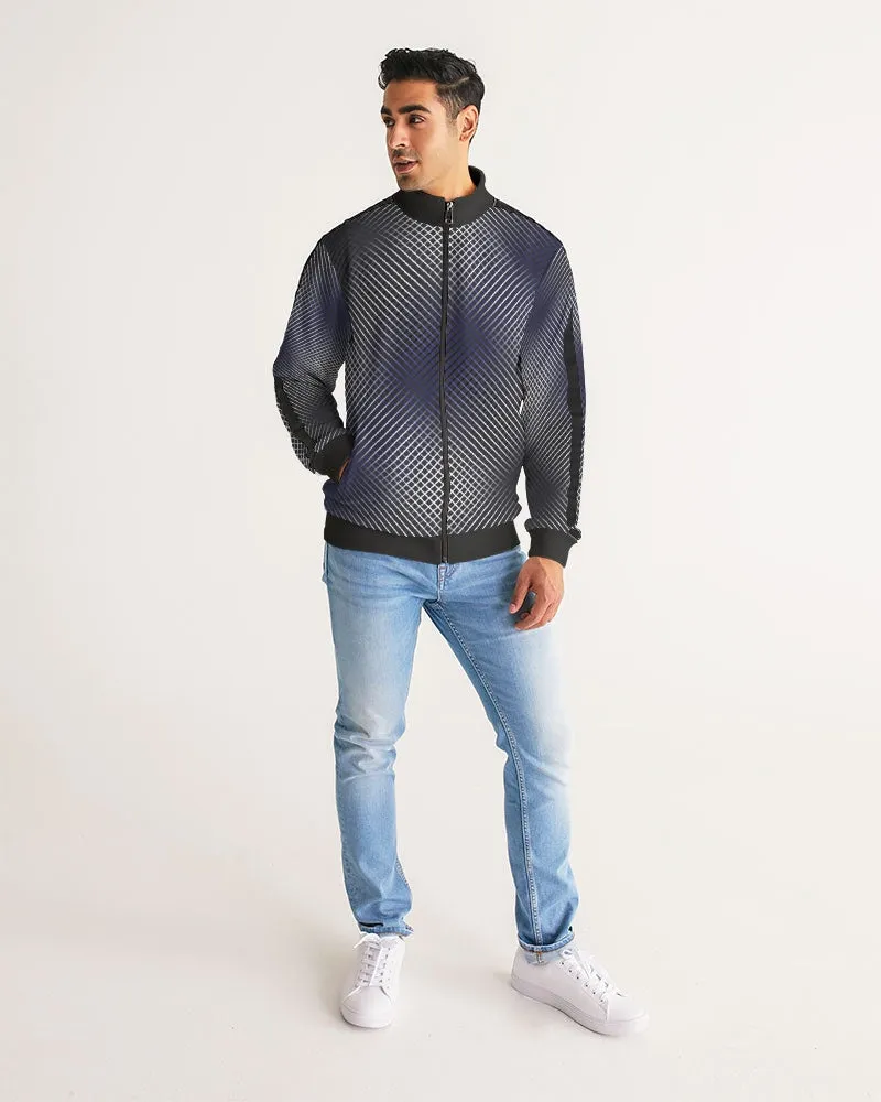 Black Violet Disposition Men's Stripe Sleeve Track Jacket