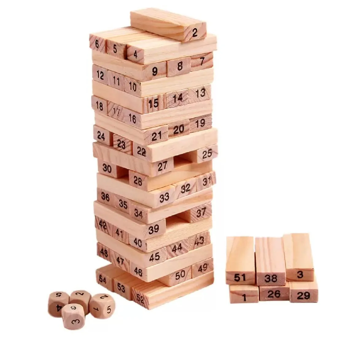 Colour Wooden Blocks Board Game for Kids and Adults