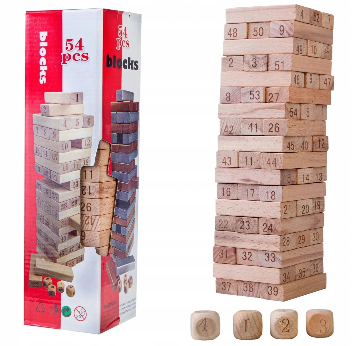 Colour Wooden Blocks Board Game for Kids and Adults