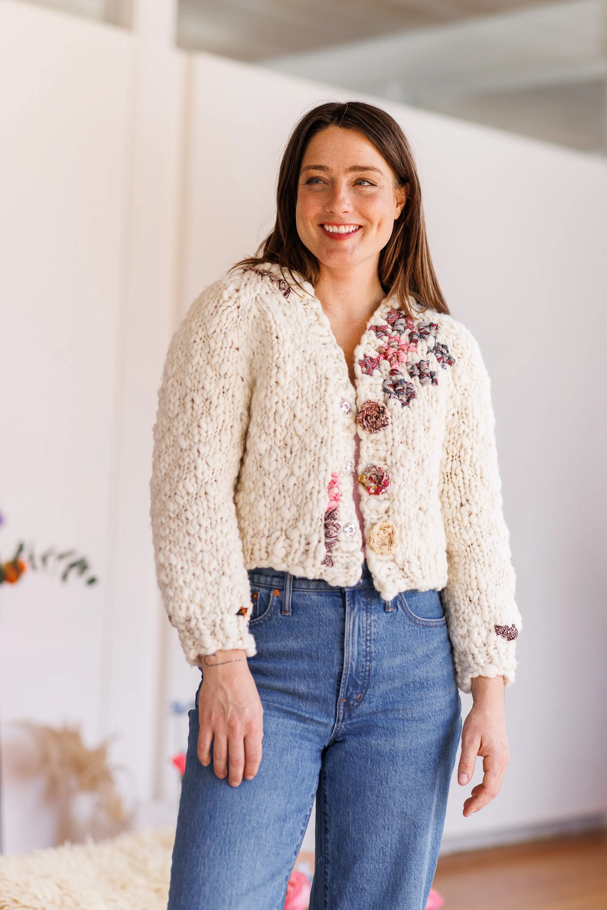Everyday Yay Cardi Kit Embroidered