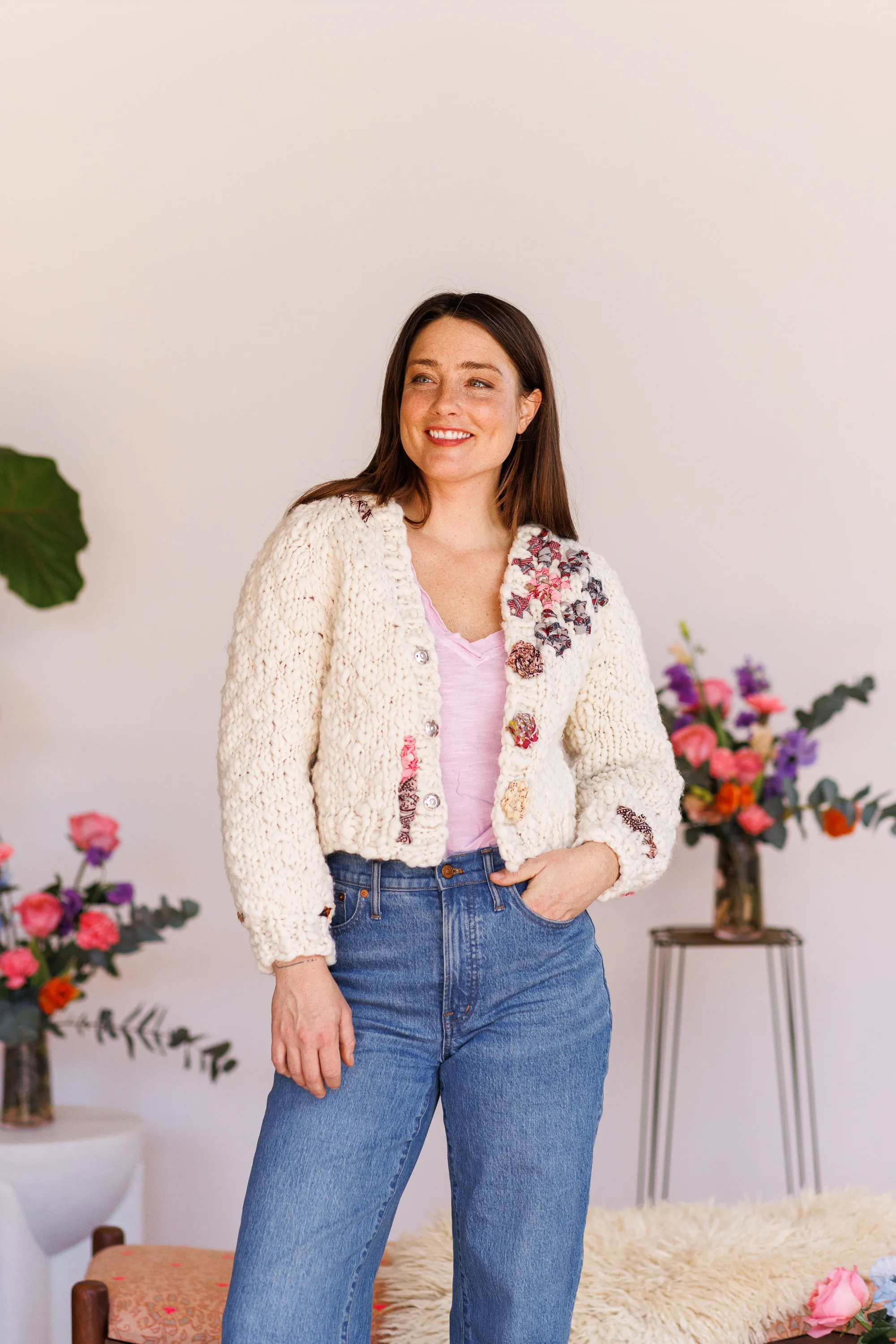 Everyday Yay Cardi Kit Embroidered