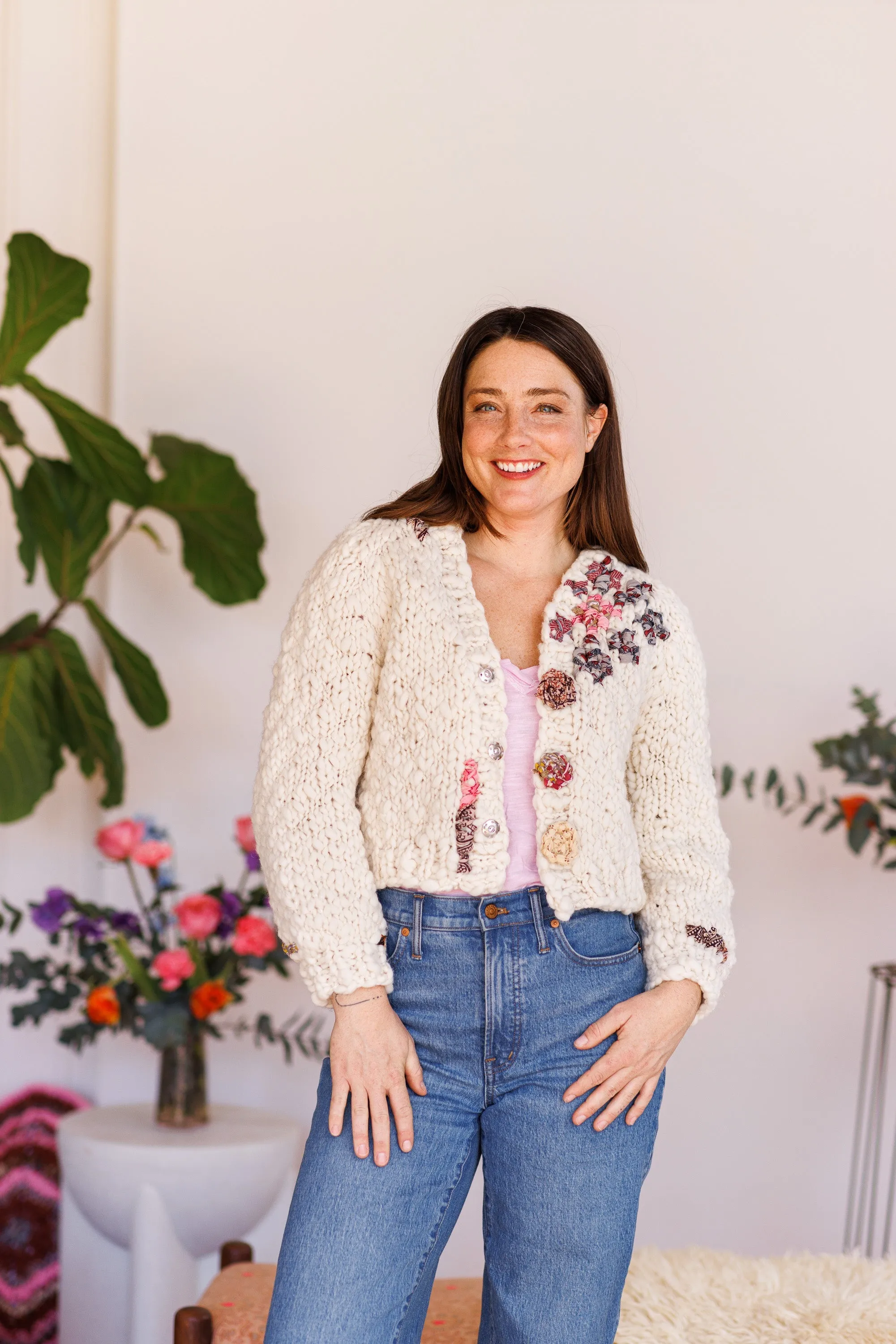 Everyday Yay Cardi Kit Embroidered