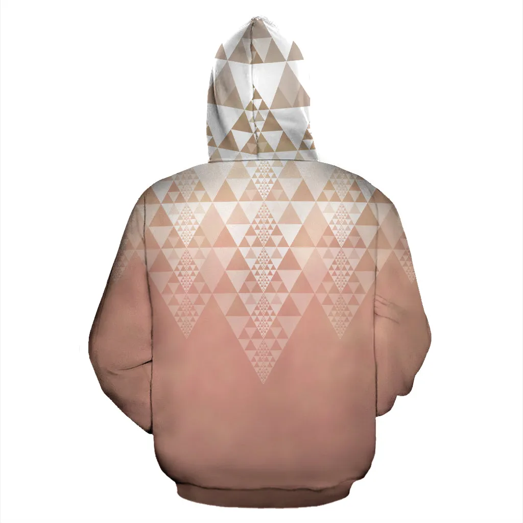 Fractal Triangles - Foxy Orange | Hoodie | Mandalazed