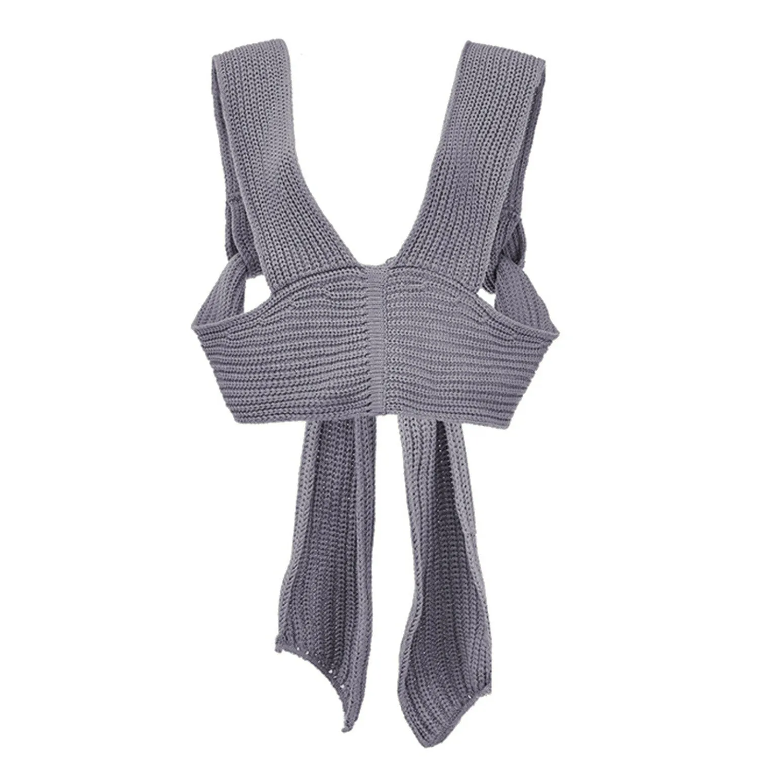 Graduation Dress Sonicelife 2024 Sleeveless Knitted Crop Sweater Autumn Summer Fashion DIY Vest Black Casual Jumper Top Female Pullover Bandage Tops