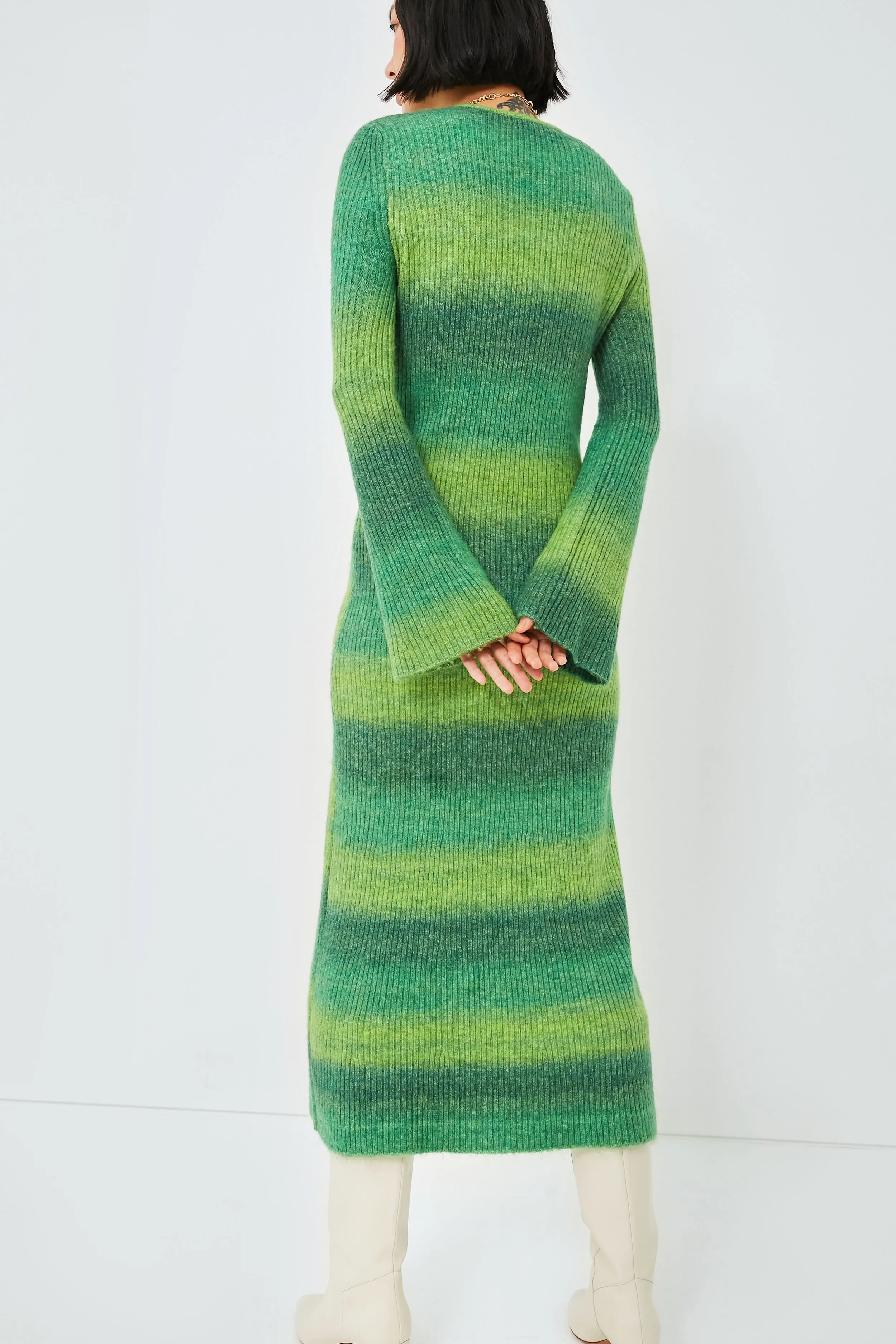 Gummy Green Multi Axon Dress