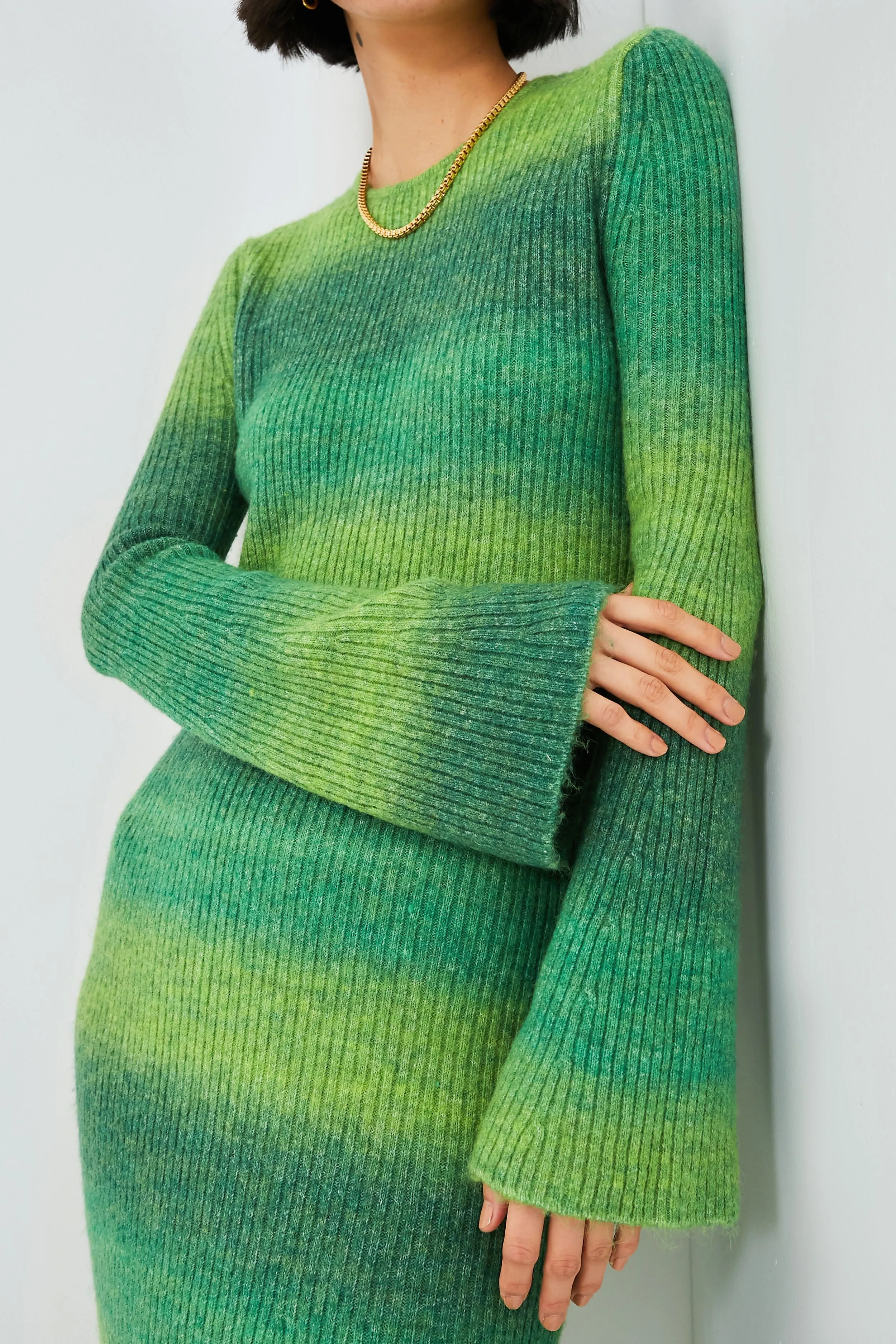 Gummy Green Multi Axon Dress