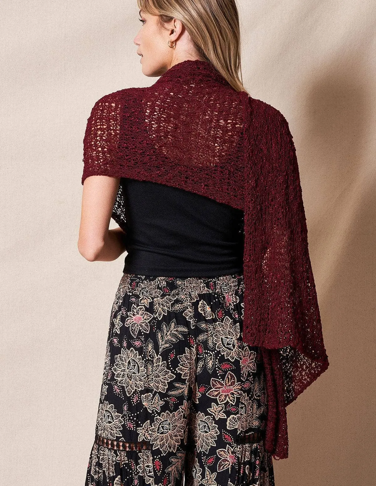 Handwoven Riva Knit Shawl