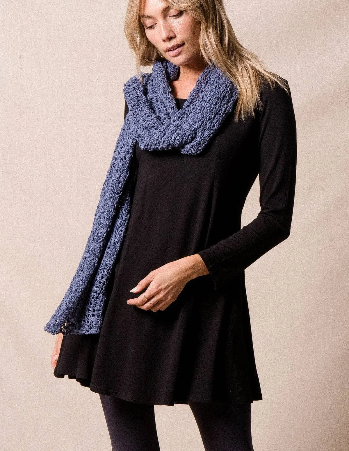 Handwoven Riva Knit Shawl