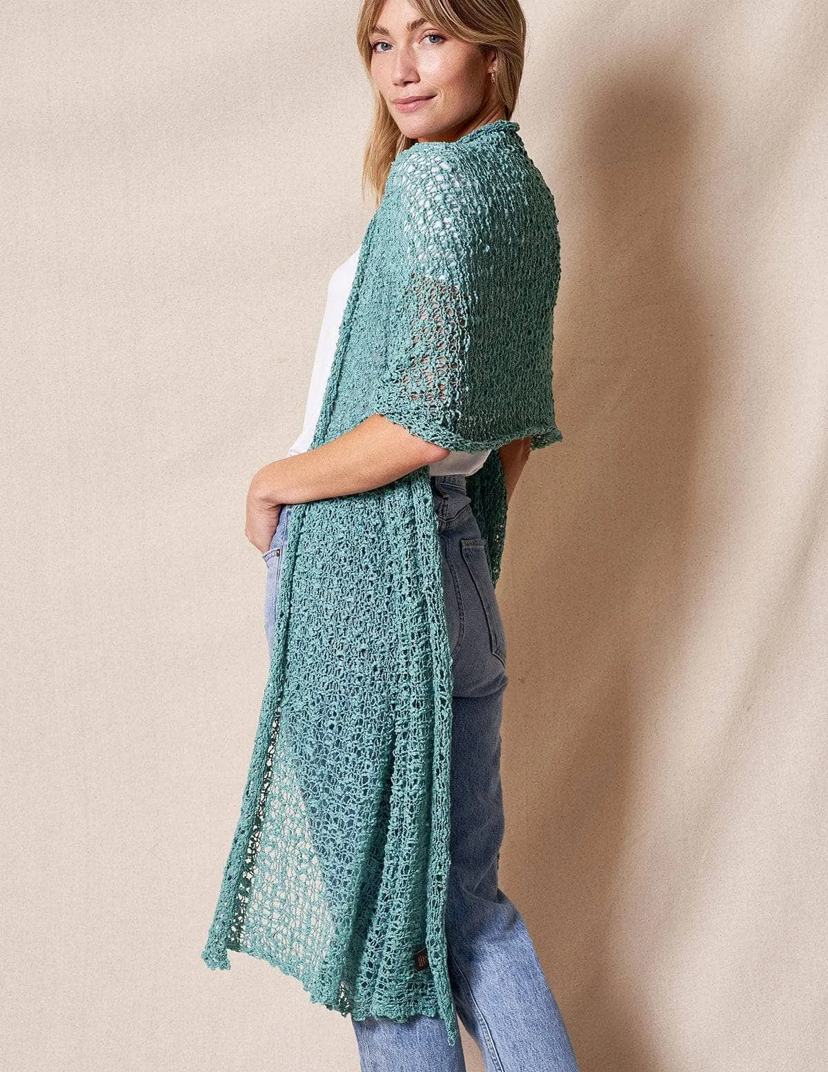 Handwoven Riva Knit Shawl