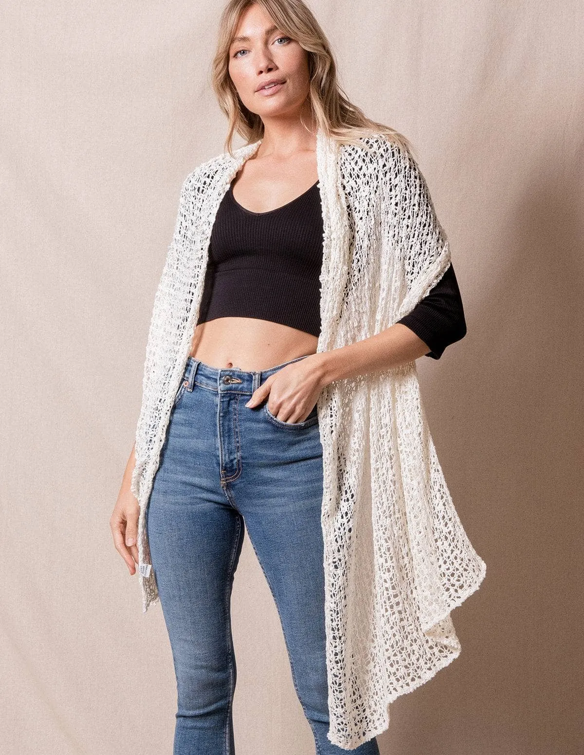 Handwoven Riva Knit Shawl