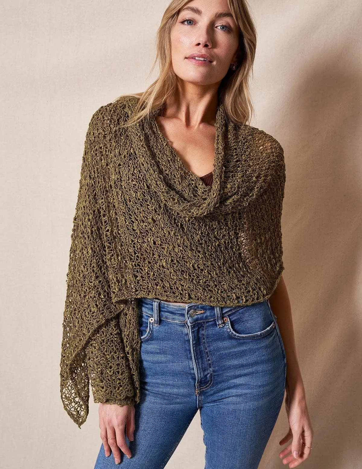 Handwoven Riva Knit Shawl