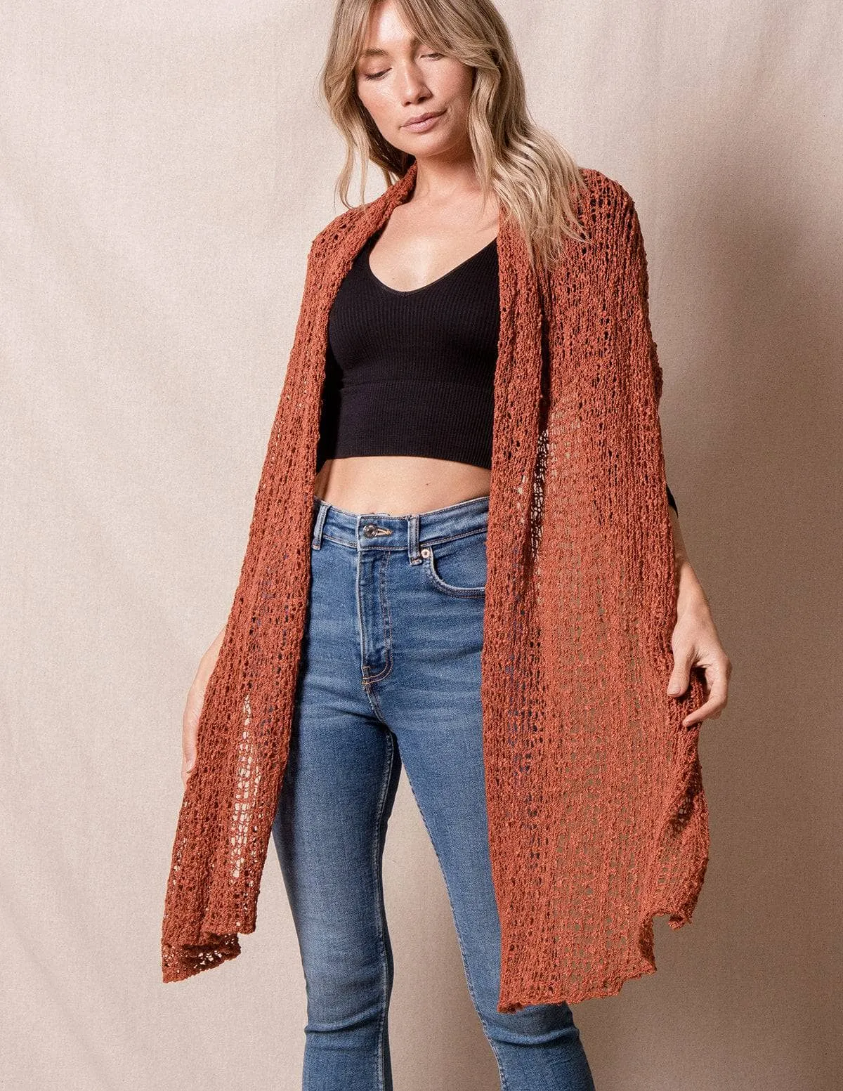 Handwoven Riva Knit Shawl