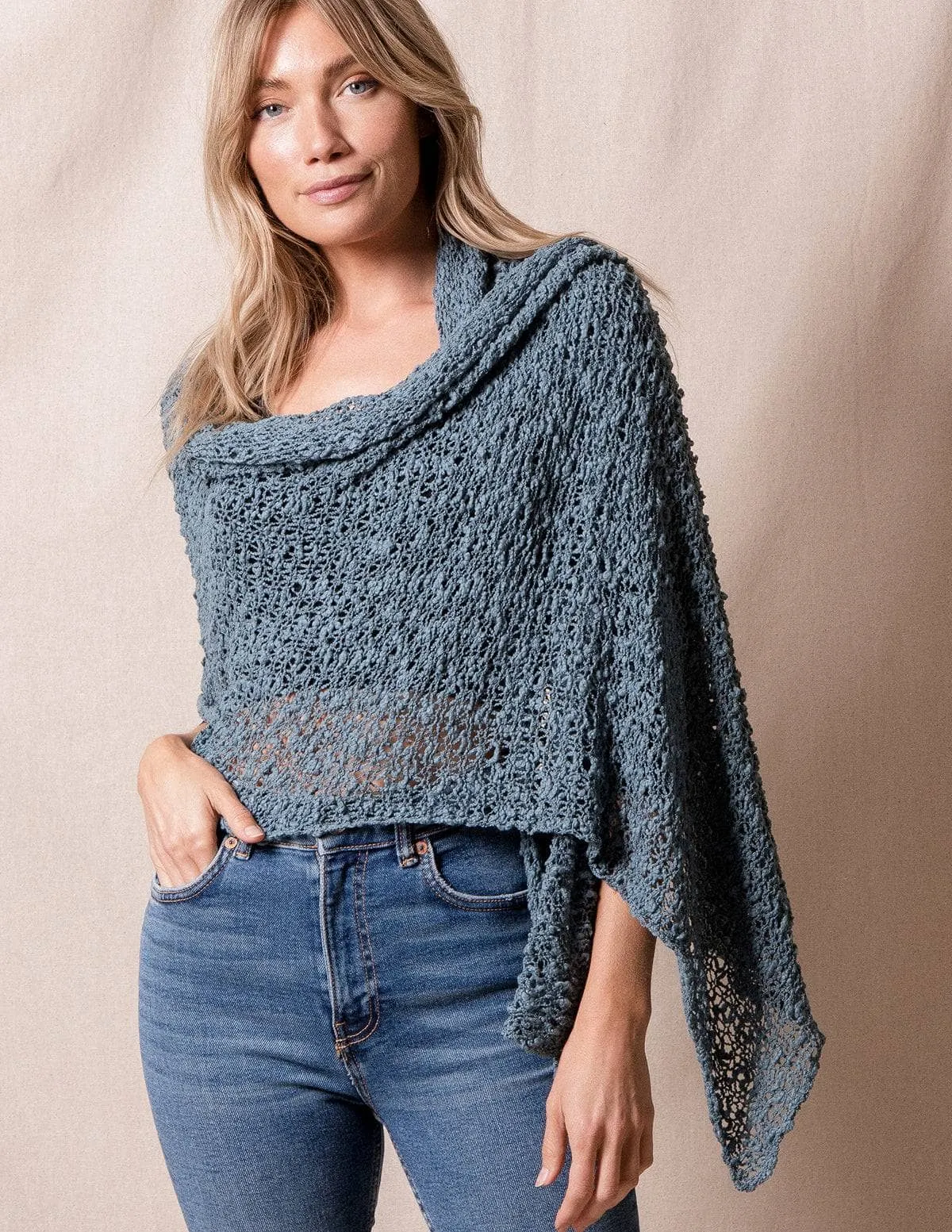 Handwoven Riva Knit Shawl