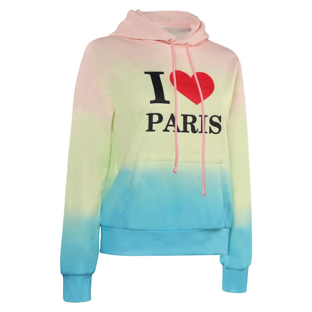 Heartstopper Season 2 Darcy Olsson Gradient Red Heart Sweatshirt Party Carnival Halloween Cosplay Costume