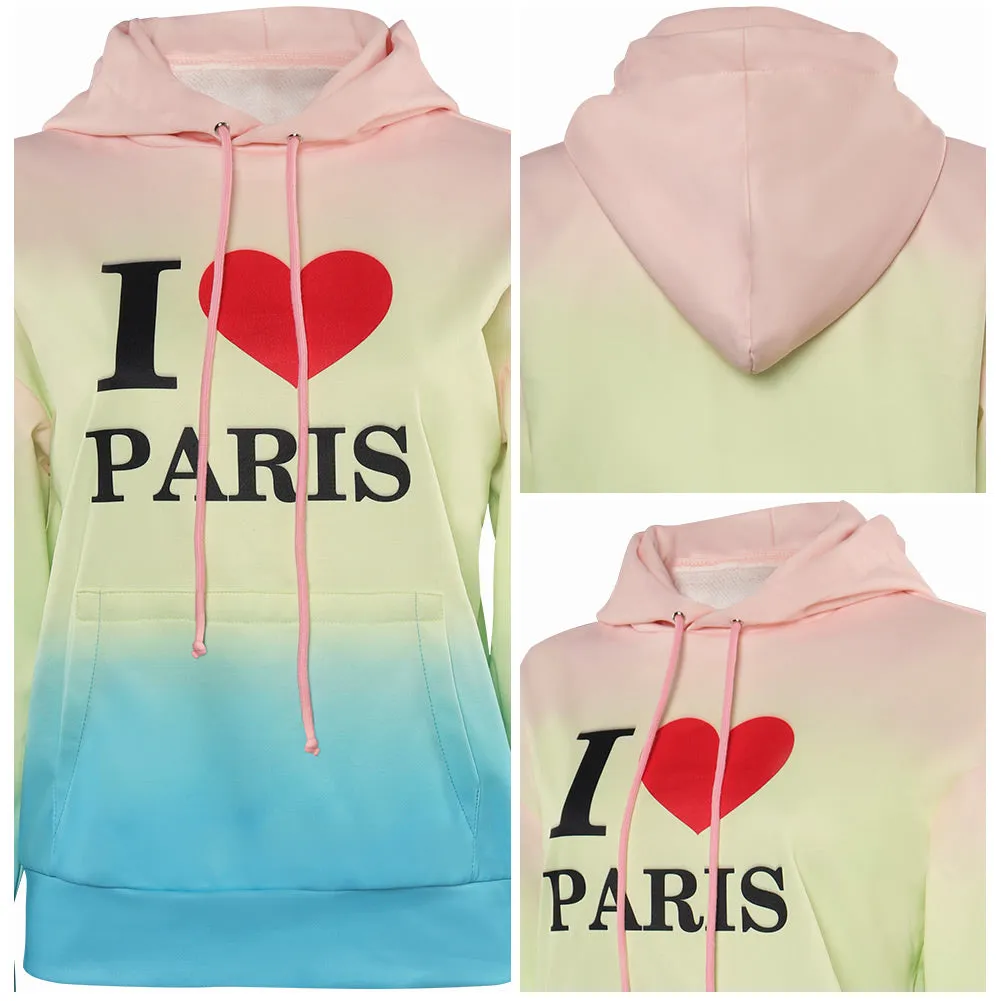 Heartstopper Season 2 Darcy Olsson Gradient Red Heart Sweatshirt Party Carnival Halloween Cosplay Costume