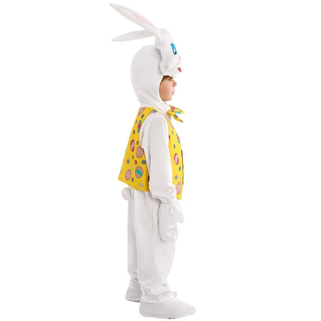 Kids Children White Rabbit Bunny Carrot Party Cosplay Halloween Easter Costume
