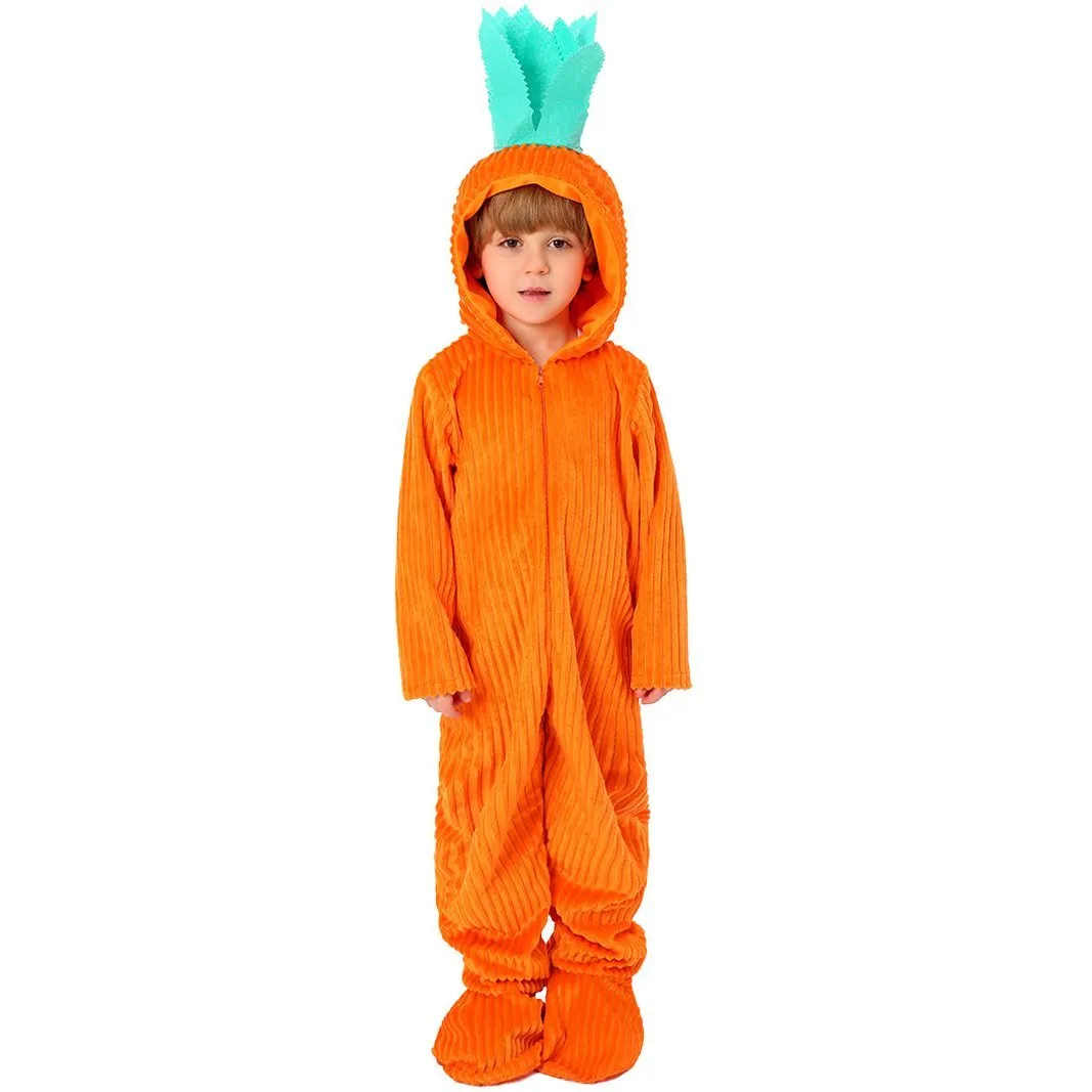Kids Children White Rabbit Bunny Carrot Party Cosplay Halloween Easter Costume