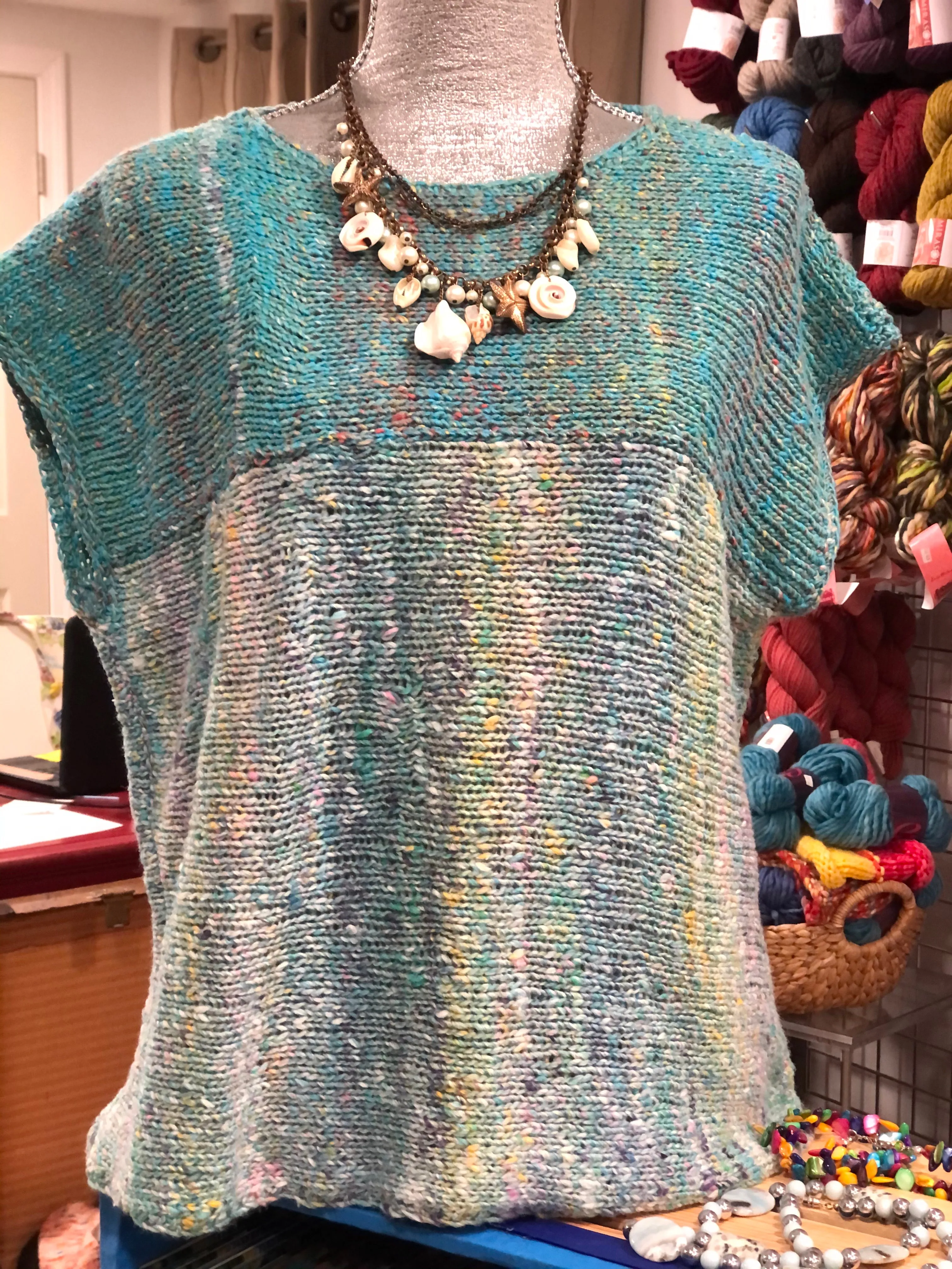 LEMON DROP PONCHO TOP