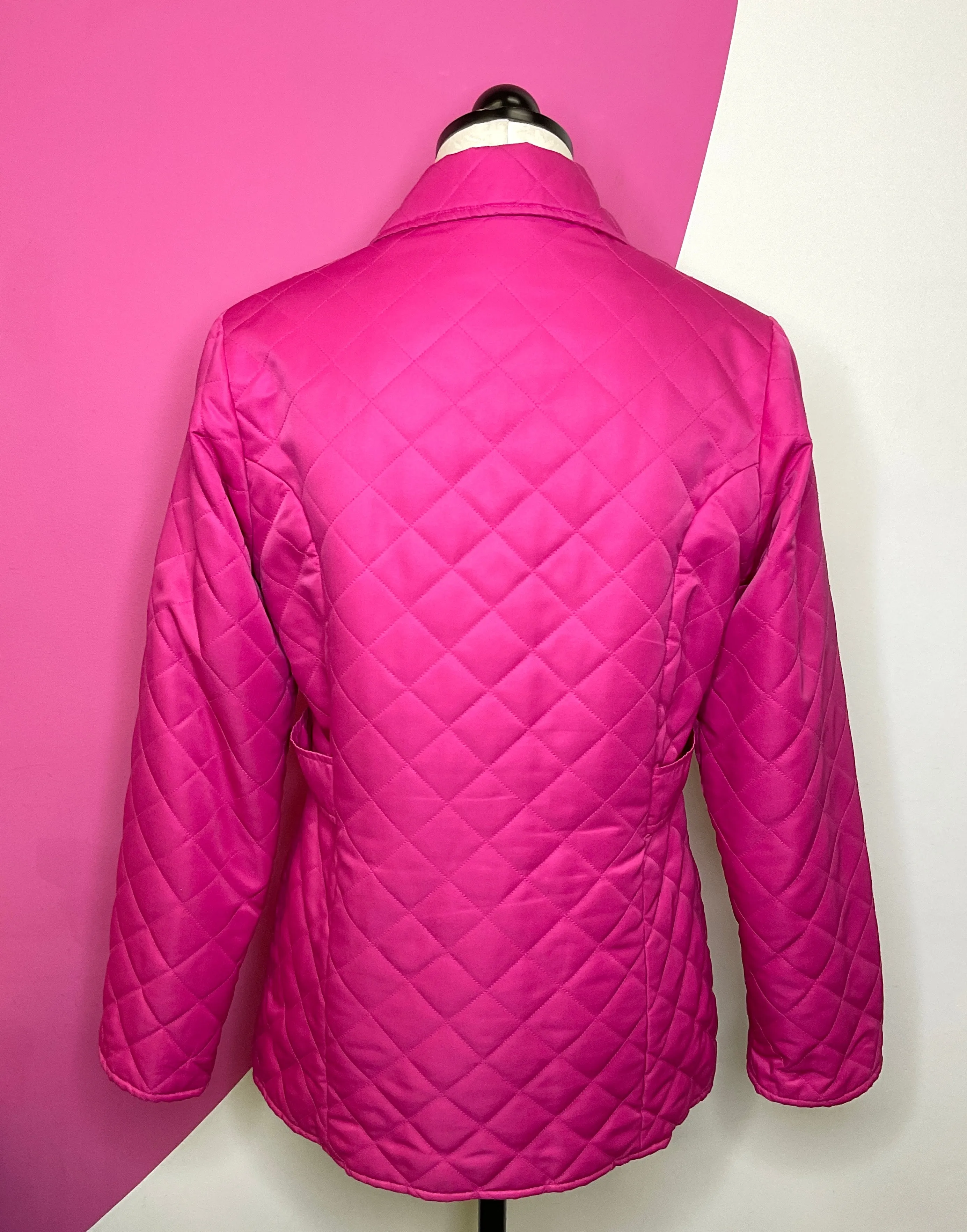 LILLY PULITZER QUILTED BUTTON JACKET - S