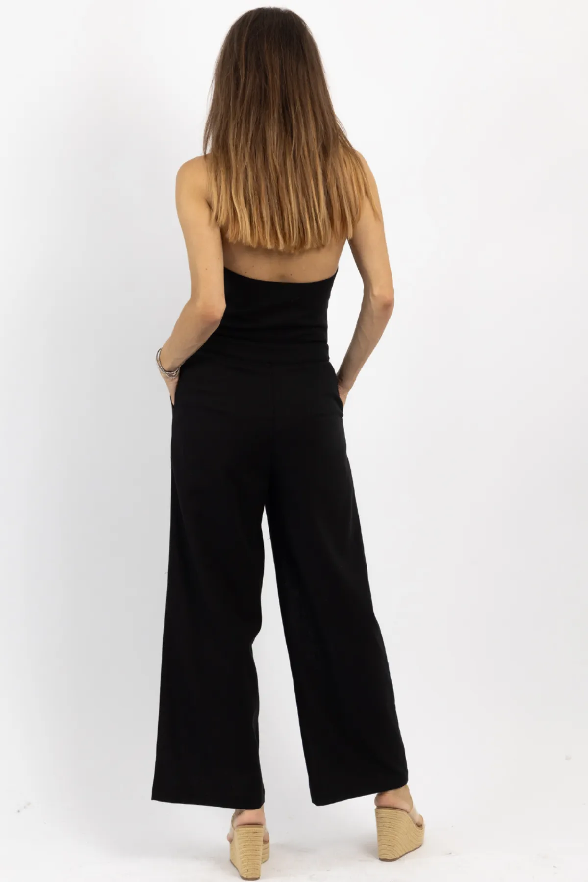 MILO BLACK VEST JUMPSUIT