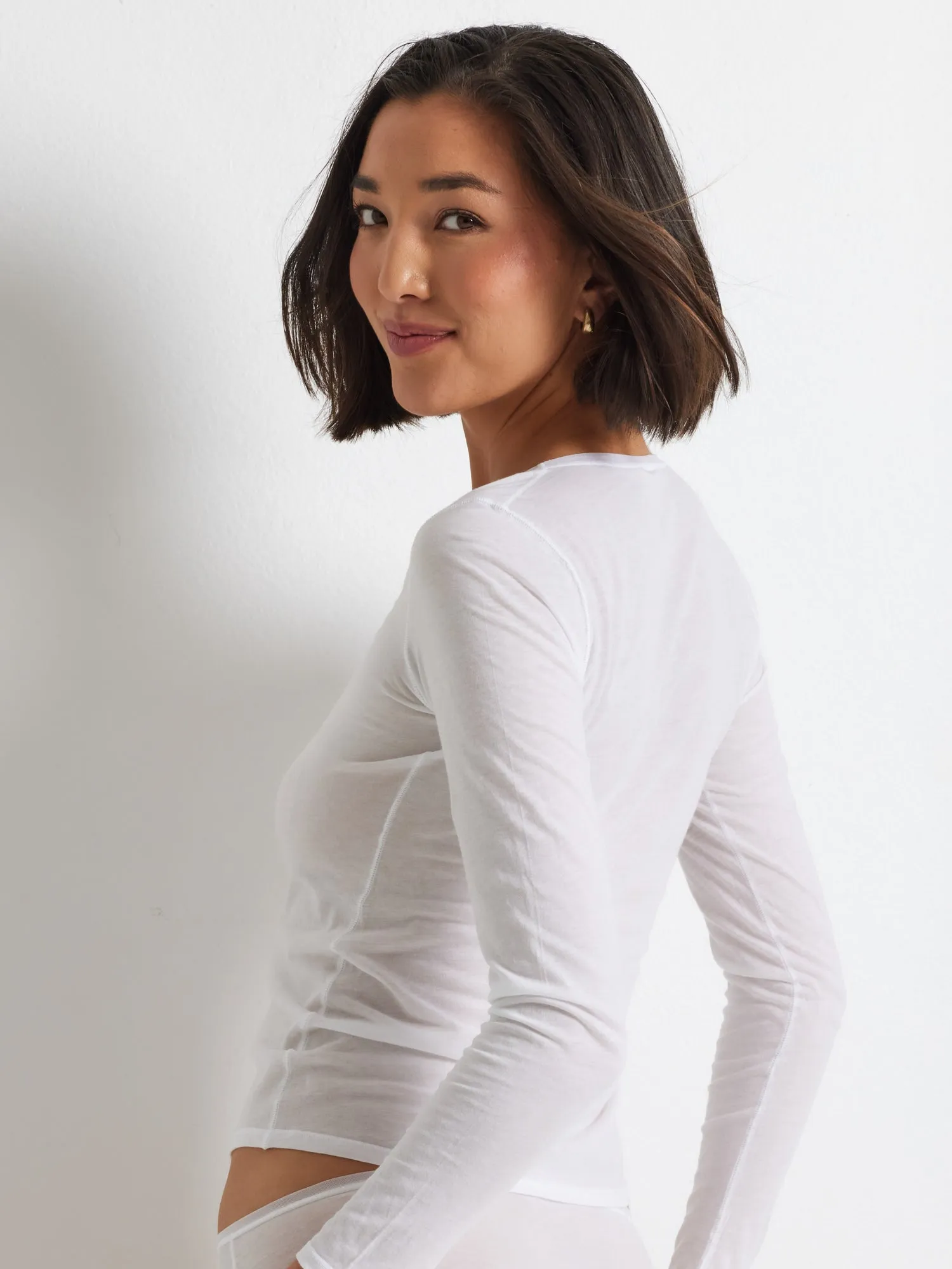 Pure Cotton Long Sleeve Top