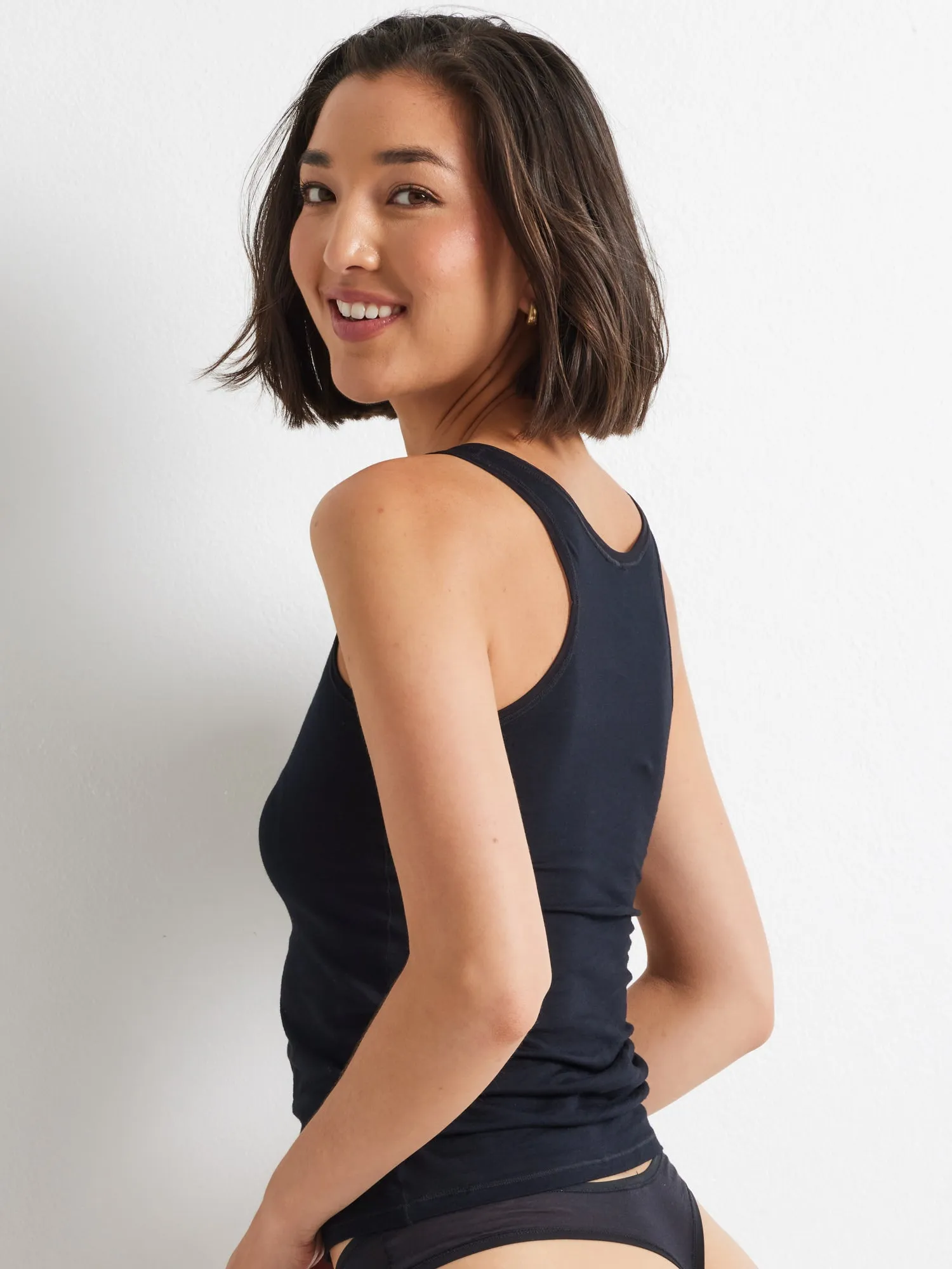 Pure Cotton Wide Strap Cami