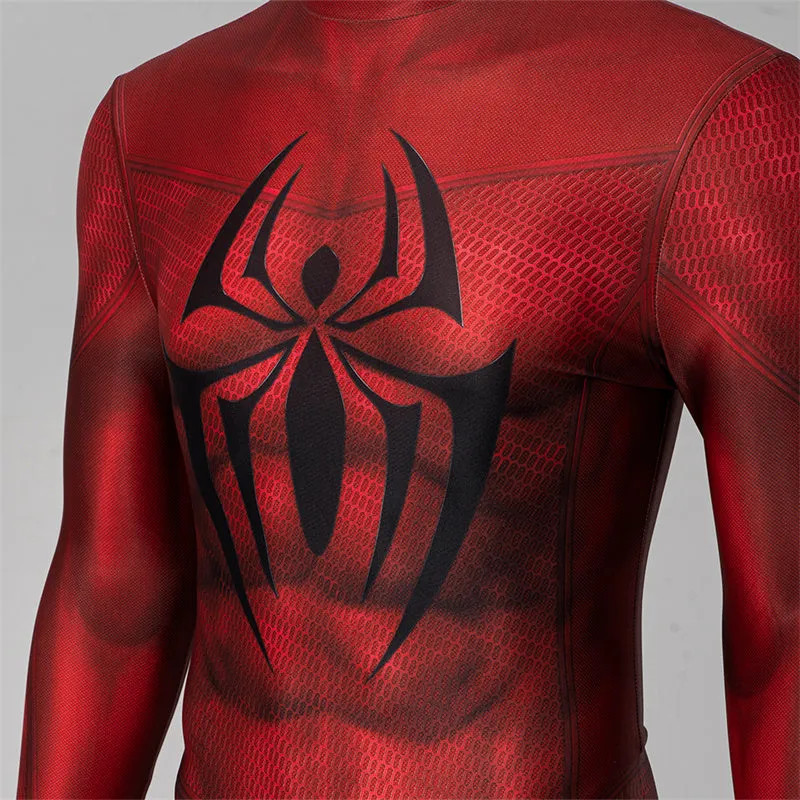 Scarlet Spider Ben Reily Cosplay Costume Spider Man Jumpsuit Vest Halloween Carnival Suit