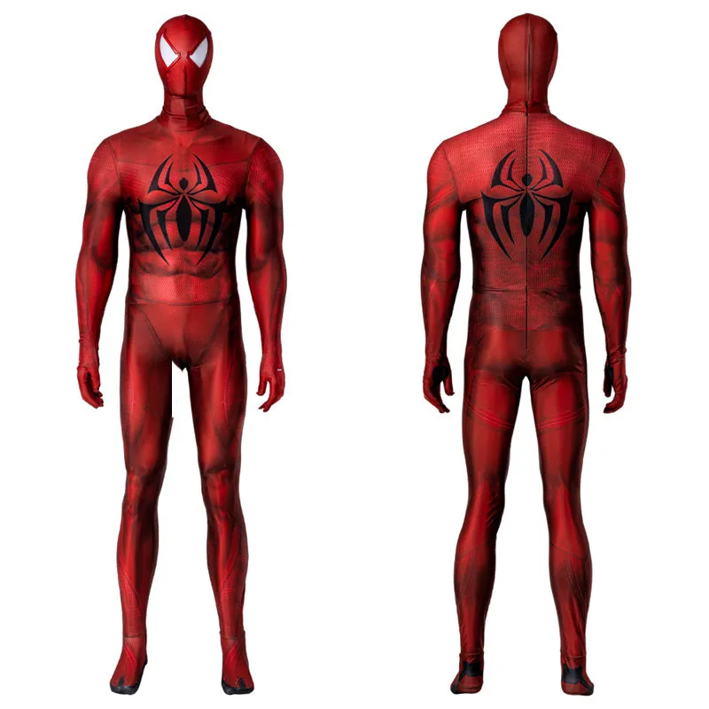 Scarlet Spider Ben Reily Cosplay Costume Spider Man Jumpsuit Vest Halloween Carnival Suit