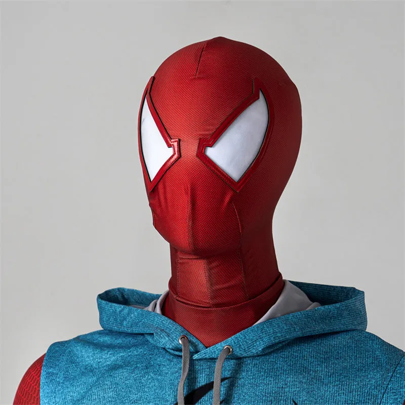 Scarlet Spider Ben Reily Cosplay Costume Spider Man Jumpsuit Vest Halloween Carnival Suit