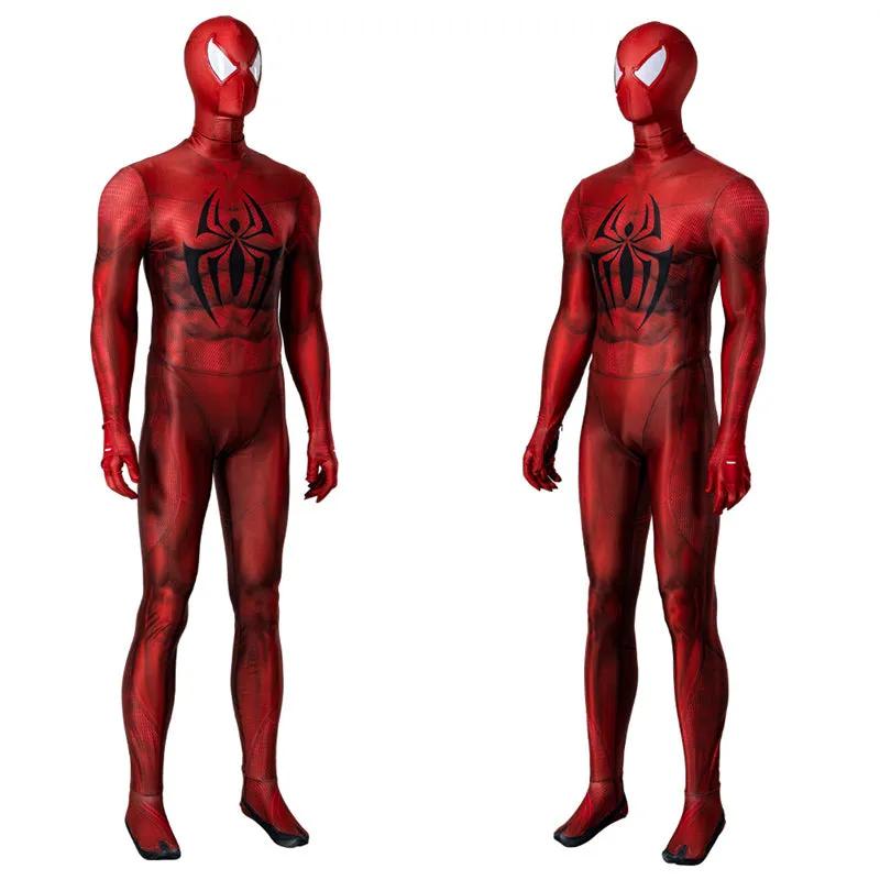 Scarlet Spider Ben Reily Cosplay Costume Spider Man Jumpsuit Vest Halloween Carnival Suit
