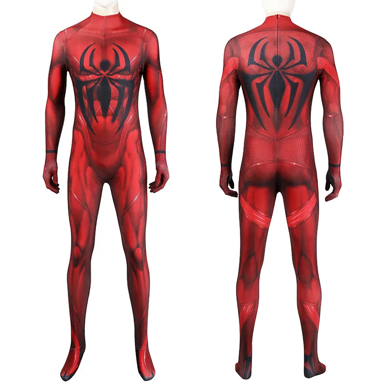 Scarlet Spider Suit Ben Reilly Jumpsuit The Spider-Verse Cosplay Costumes Halloween Outfit