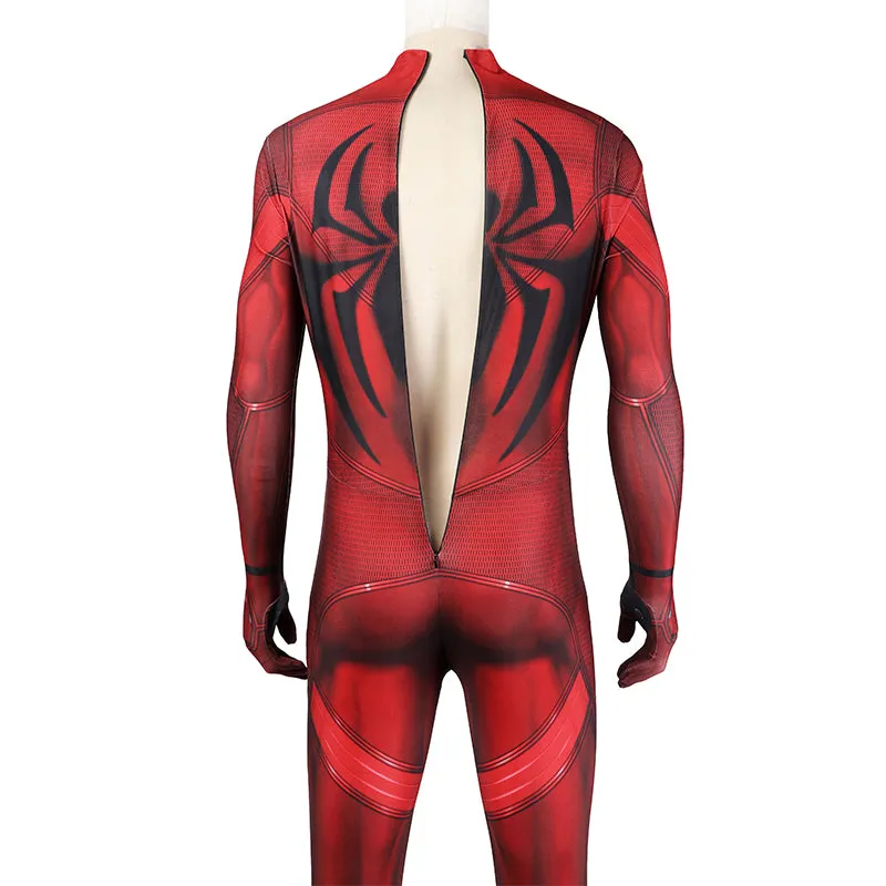 Scarlet Spider Suit Ben Reilly Jumpsuit The Spider-Verse Cosplay Costumes Halloween Outfit
