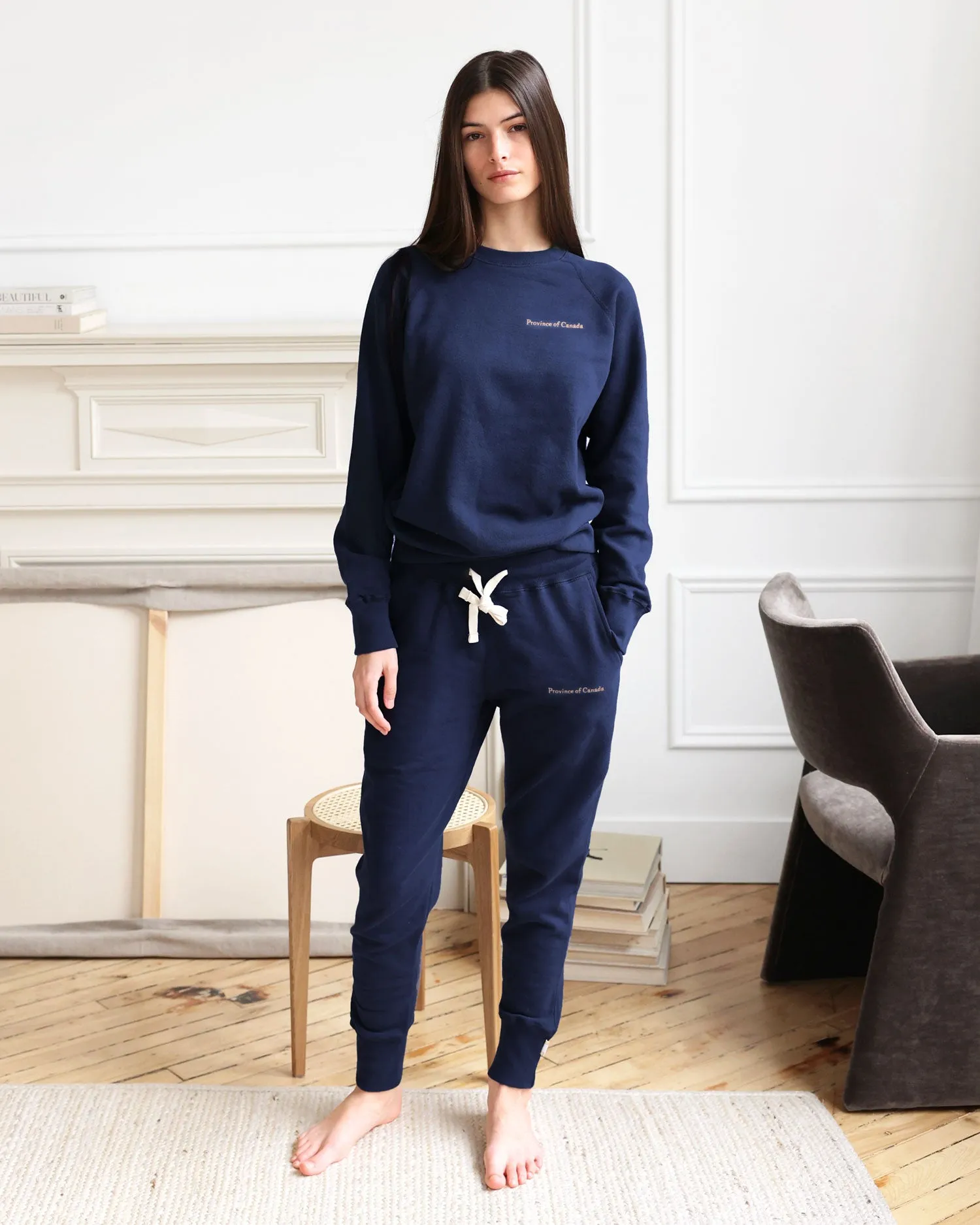 Skinny French Terry Sweatpant Navy - Unisex