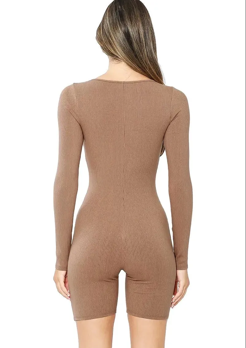 Somewhere To Go Jumpsuit in Mocha