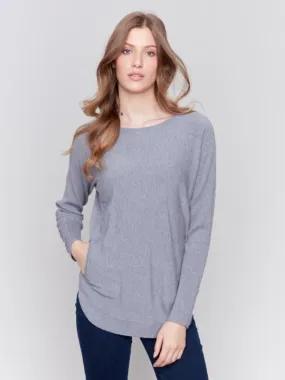 Sweater with Lace-Up Cuffs