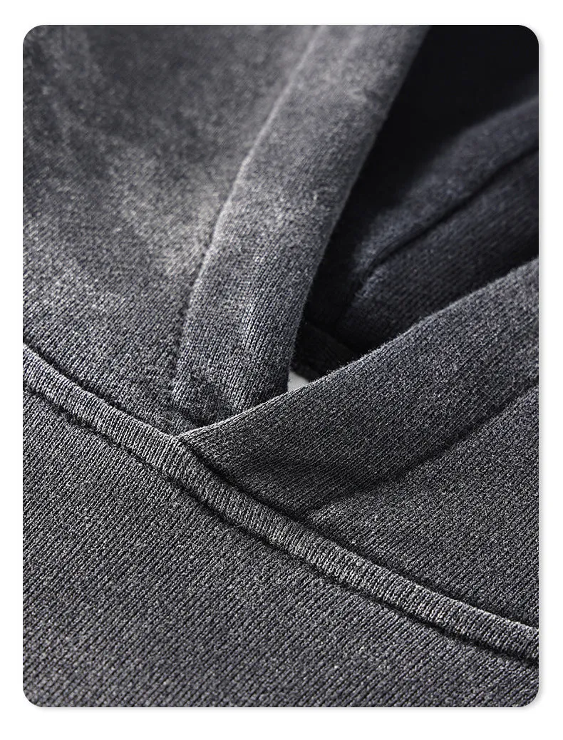 Unisex Washed Gradient Worn Hoodie