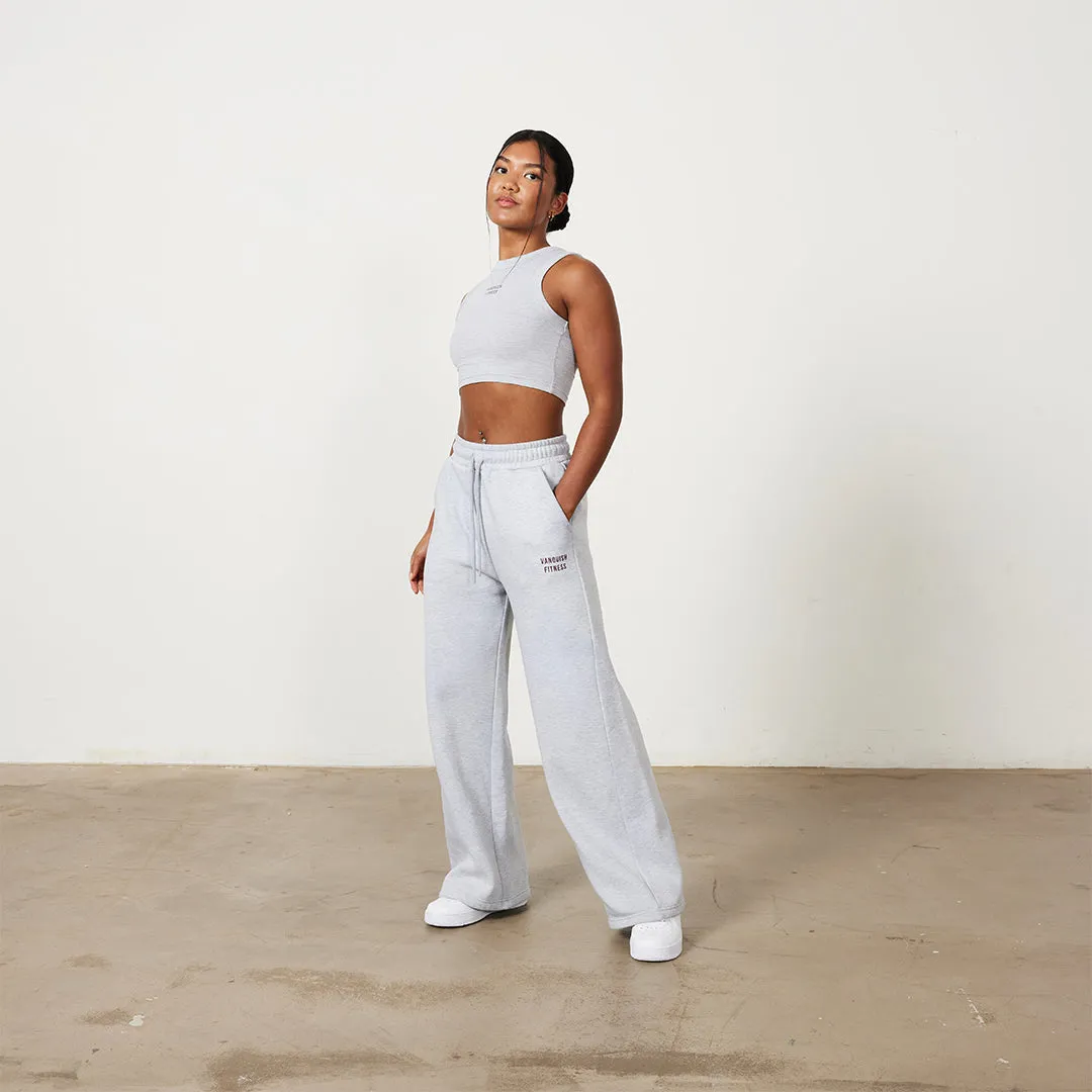Vanquish Oat Marl Rejuvenate Wide Leg Oversized Sweatpants