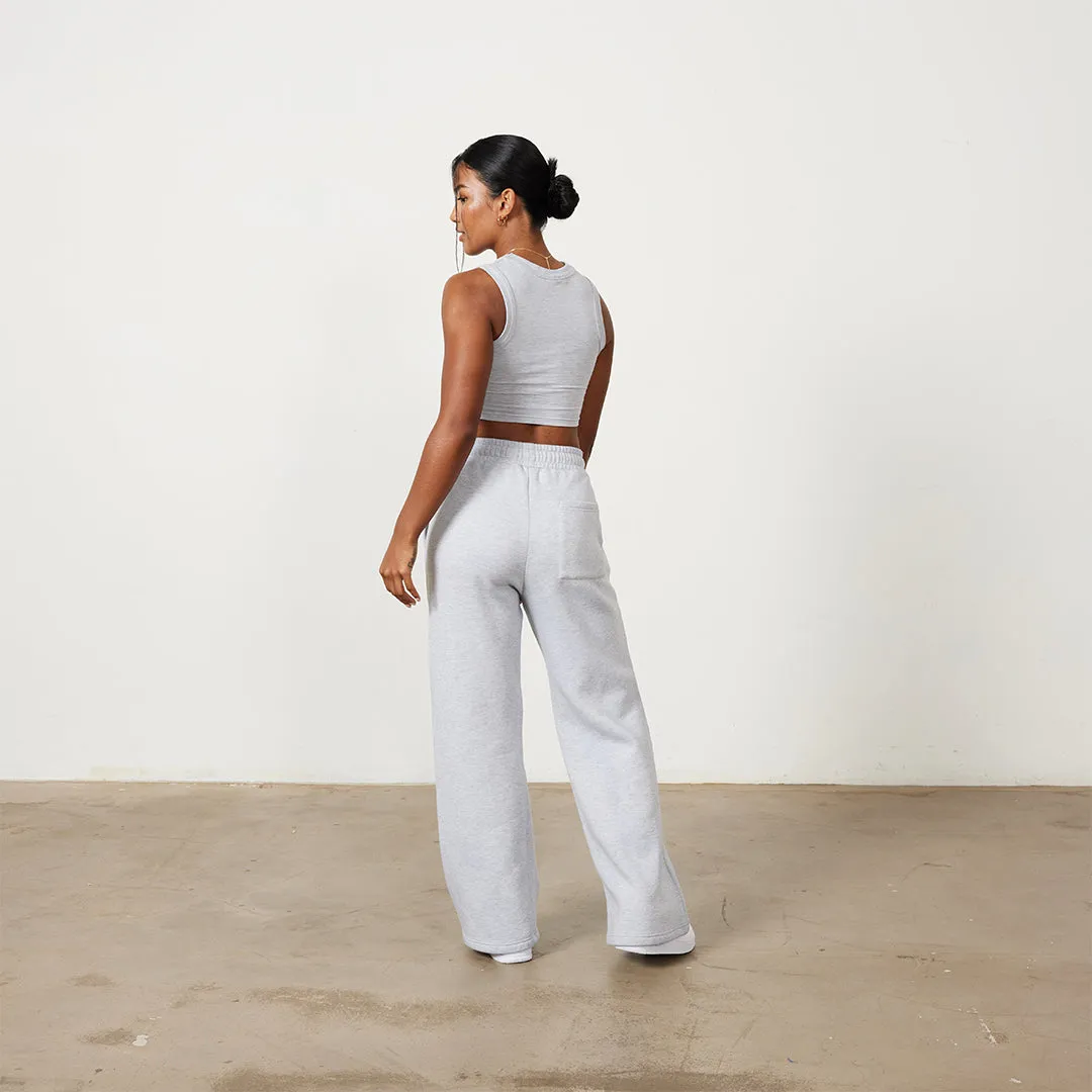 Vanquish Oat Marl Rejuvenate Wide Leg Oversized Sweatpants