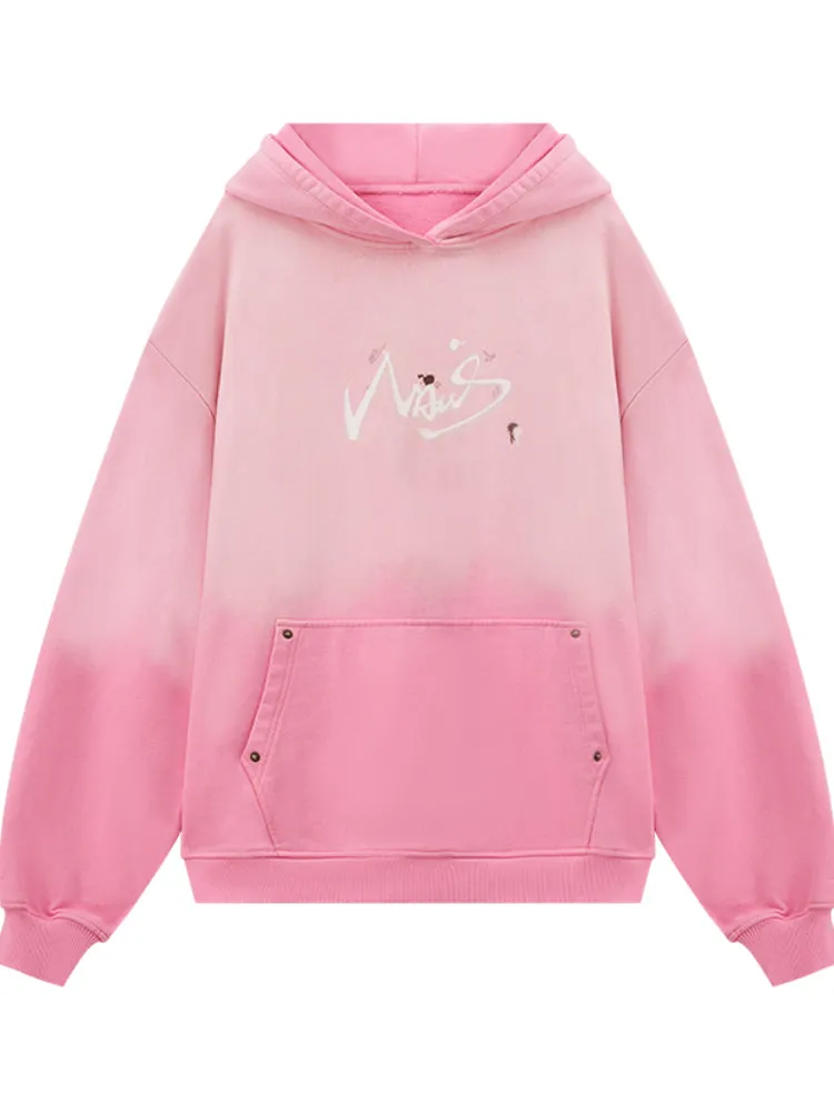 Vintage Gradient Wash Hoodie