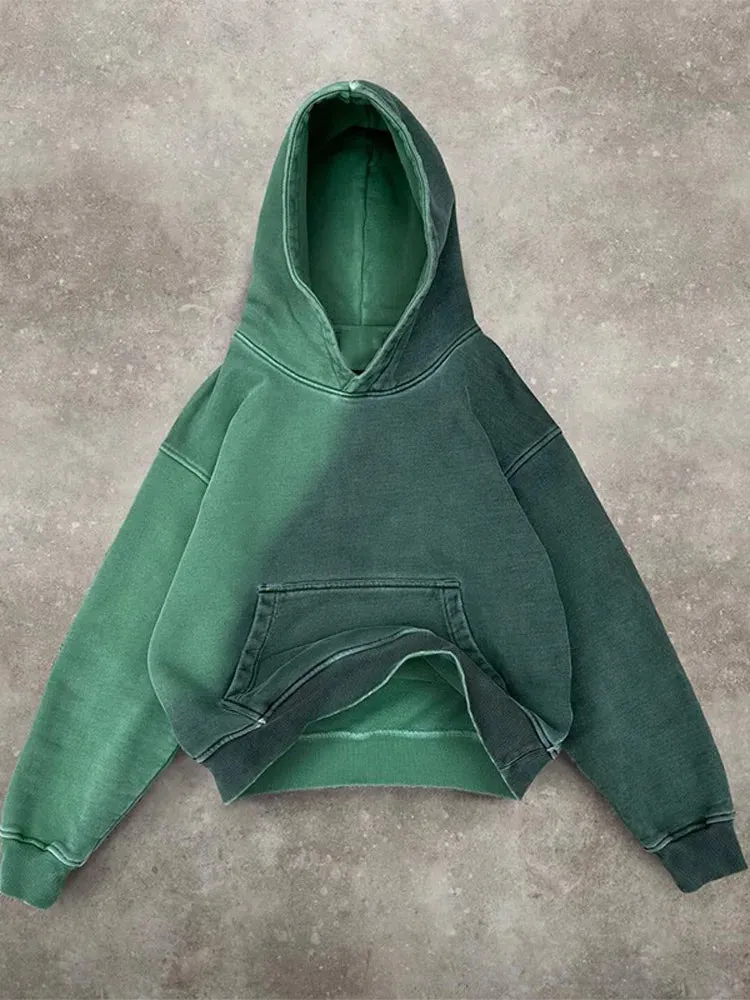 Wiaofellas  -  Autumn Winter Y2k Harajuku Retro Gradient Men's Hoodie Gothic Sports Hooded Hip Hop Loose Casual Versatile Male Sweatshirt